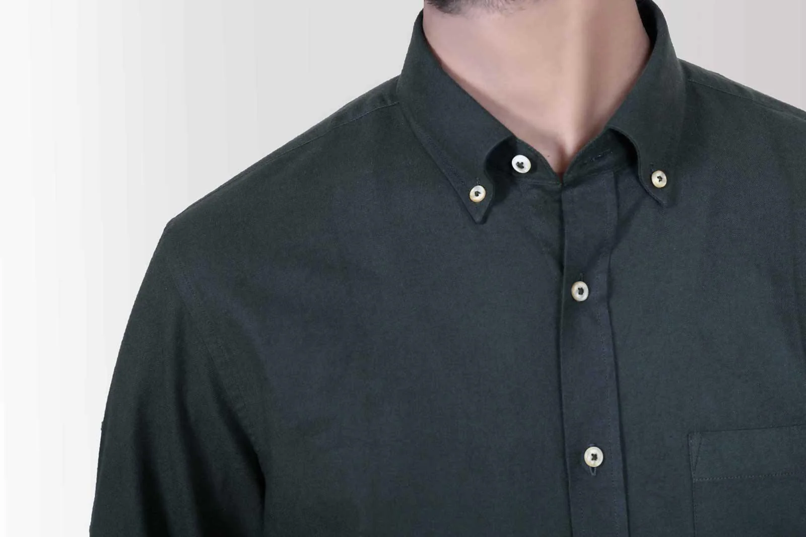 SMART SHIRT WOOL GREEN - Image 3