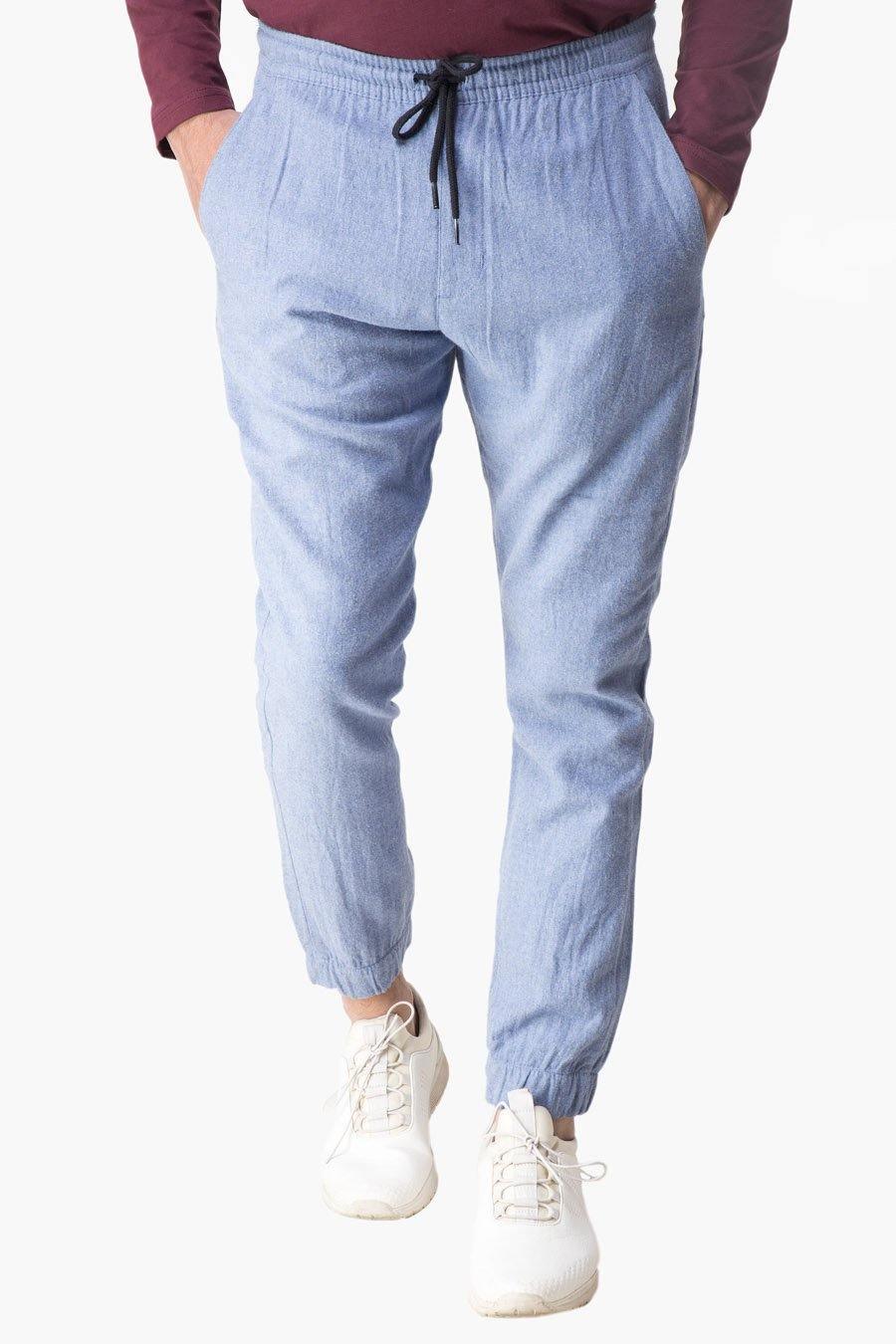 Casual Trouser Wool Sky Blue