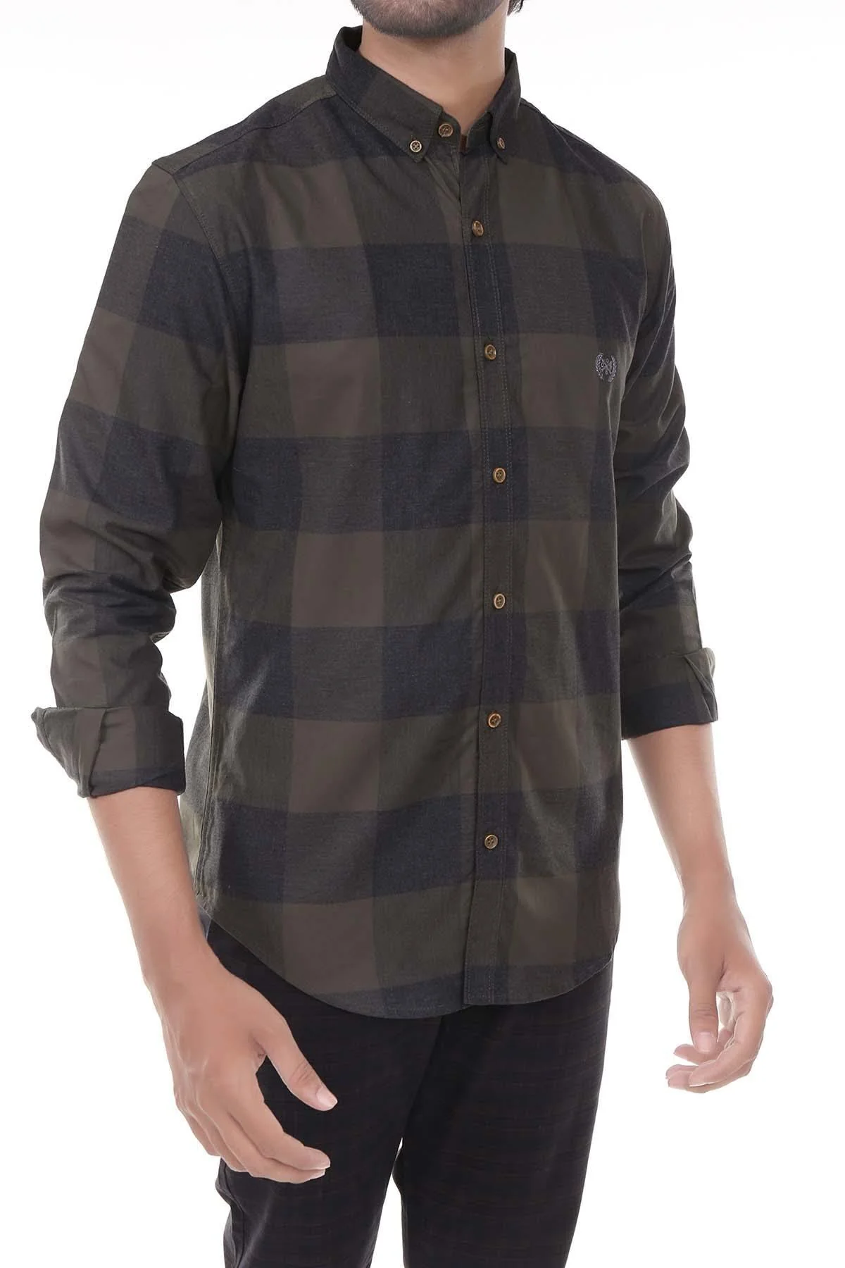 Casual Shirt Green Check - Image 2