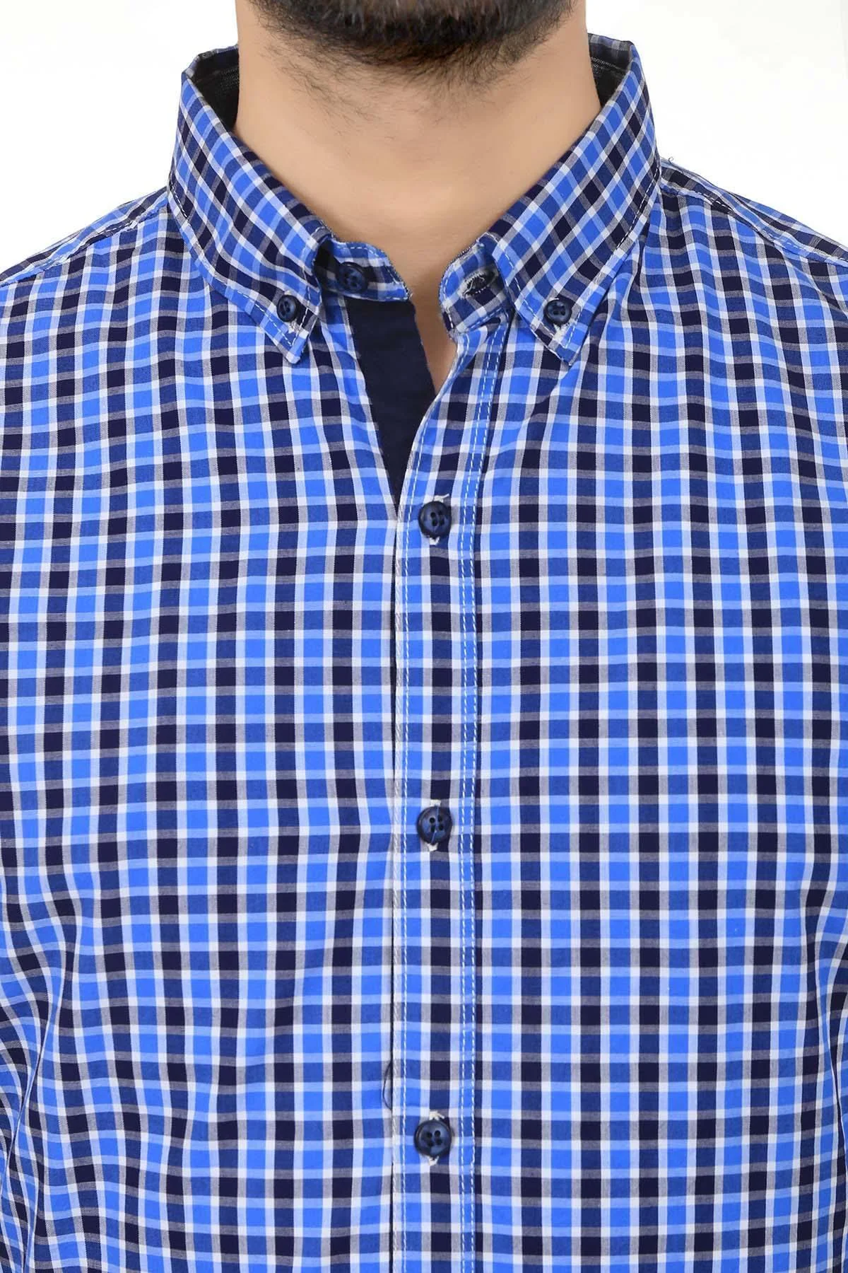 Casual Shirt Navy Blue - Image 2