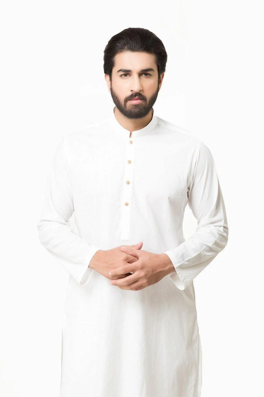 Kurta Ban Collar White - Image 2