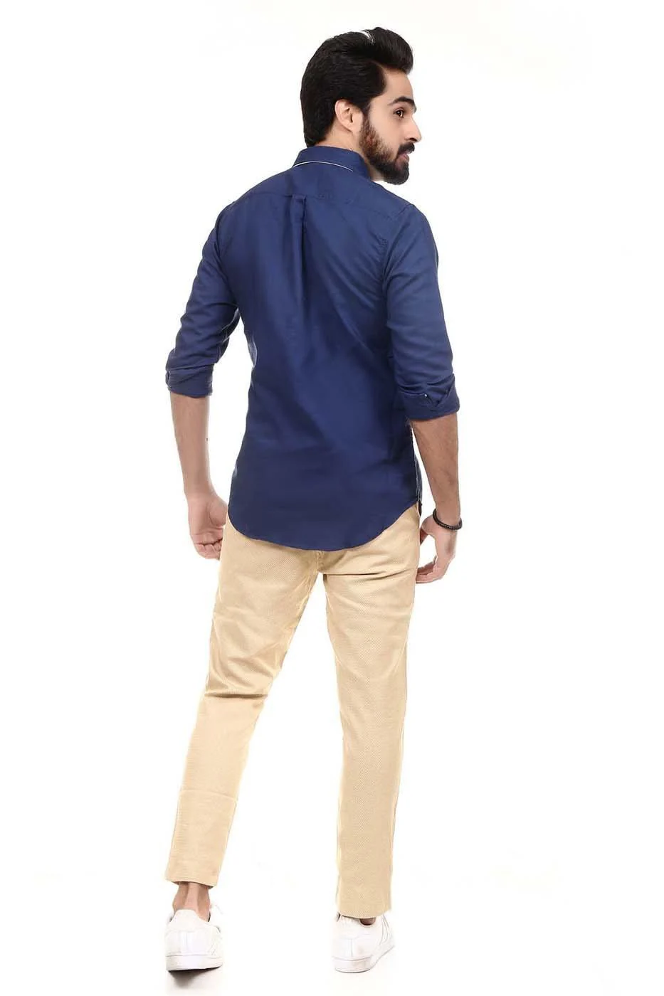 Smart Shirt Linen Navy - Image 2