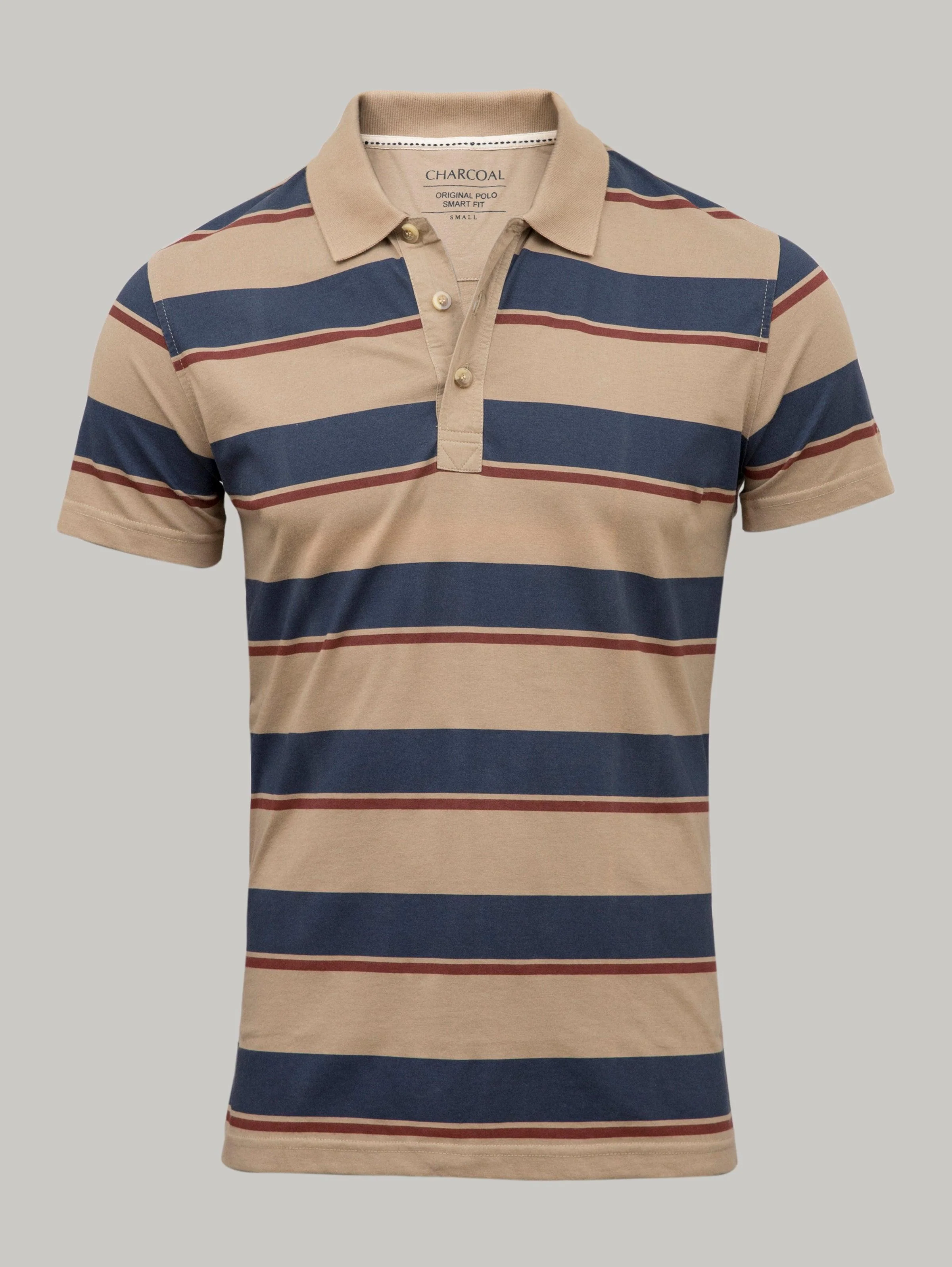 T Shirt Polo Khaki Navy