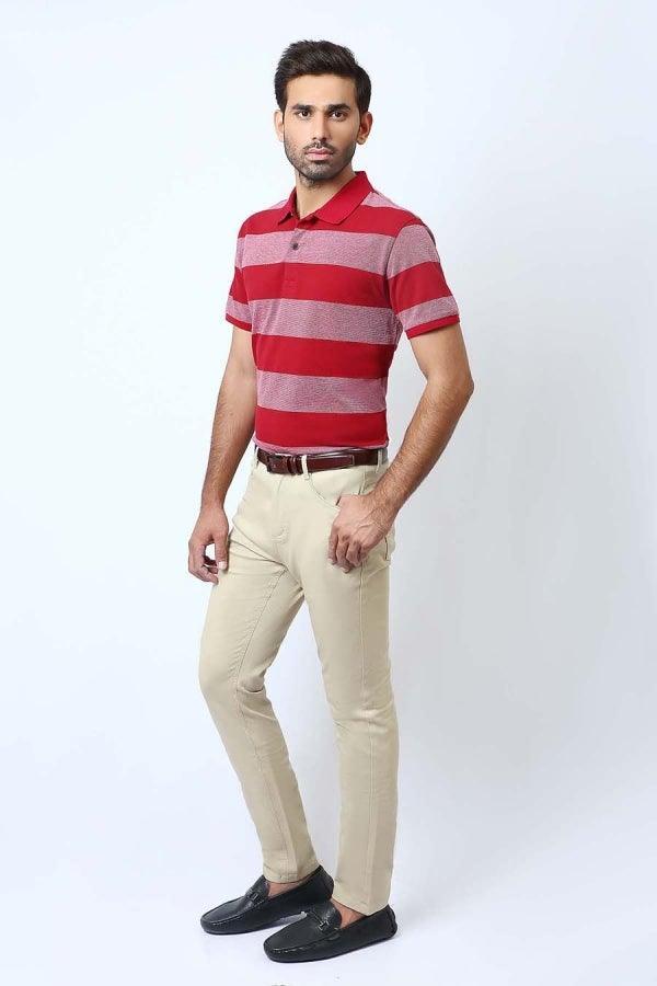 T Shirt Polo Maroon