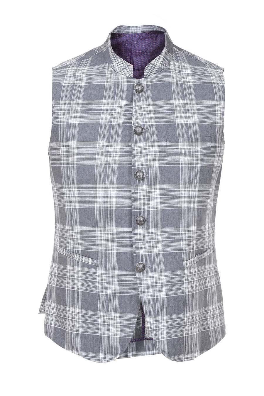 Waistcoat Grey Check