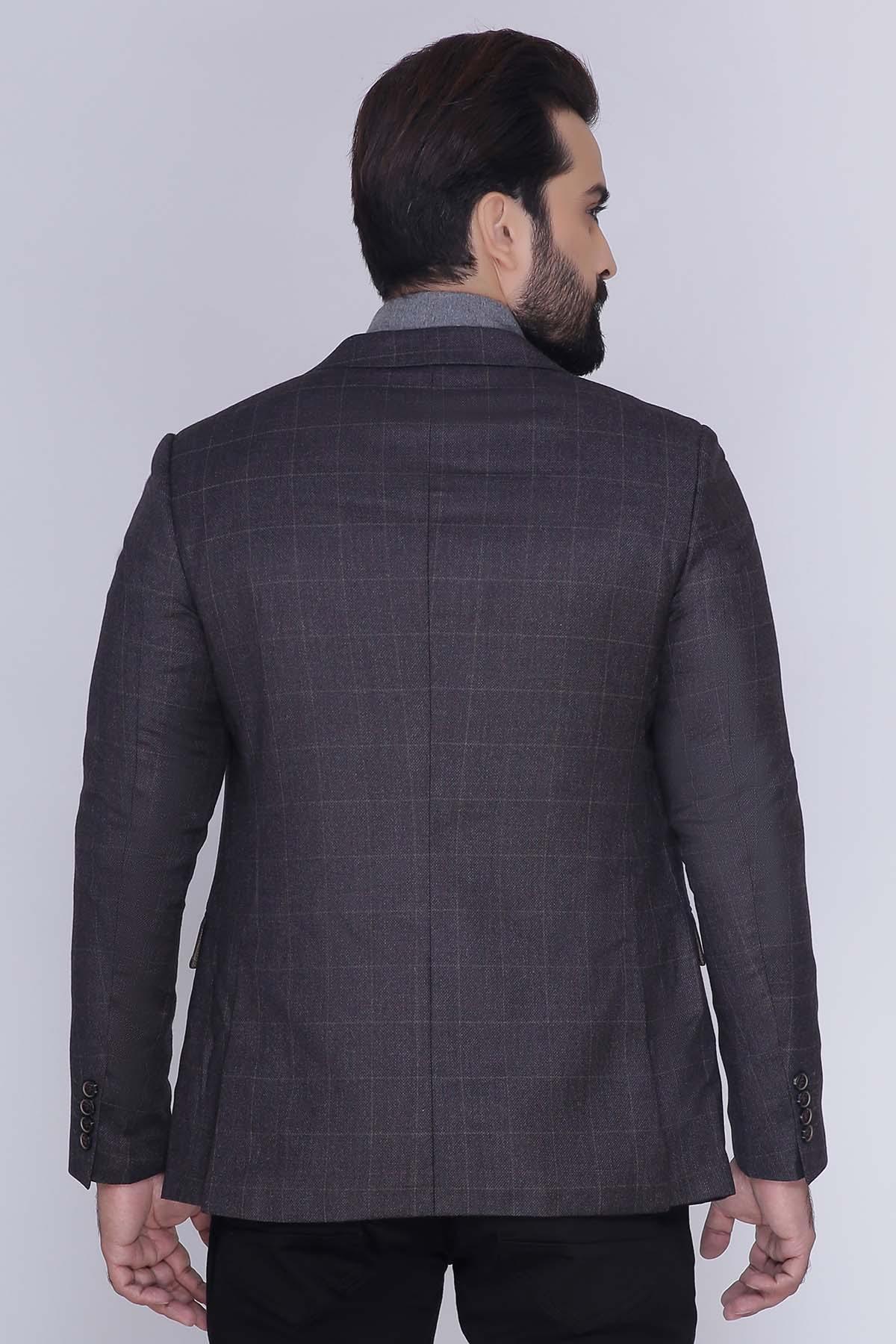 CASUAL COAT 2 BUTTON SLIM FIT CHARCOAL - Image 2
