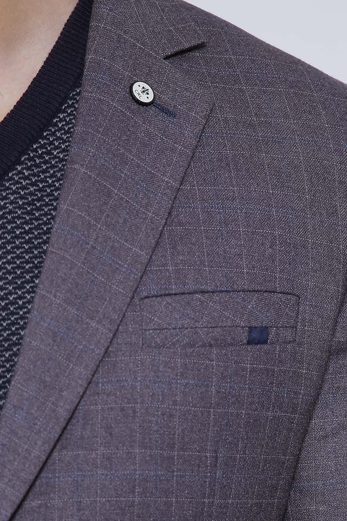 CASUAL COAT 2 BUTTON SMART FIT DARK GREY - Image 3