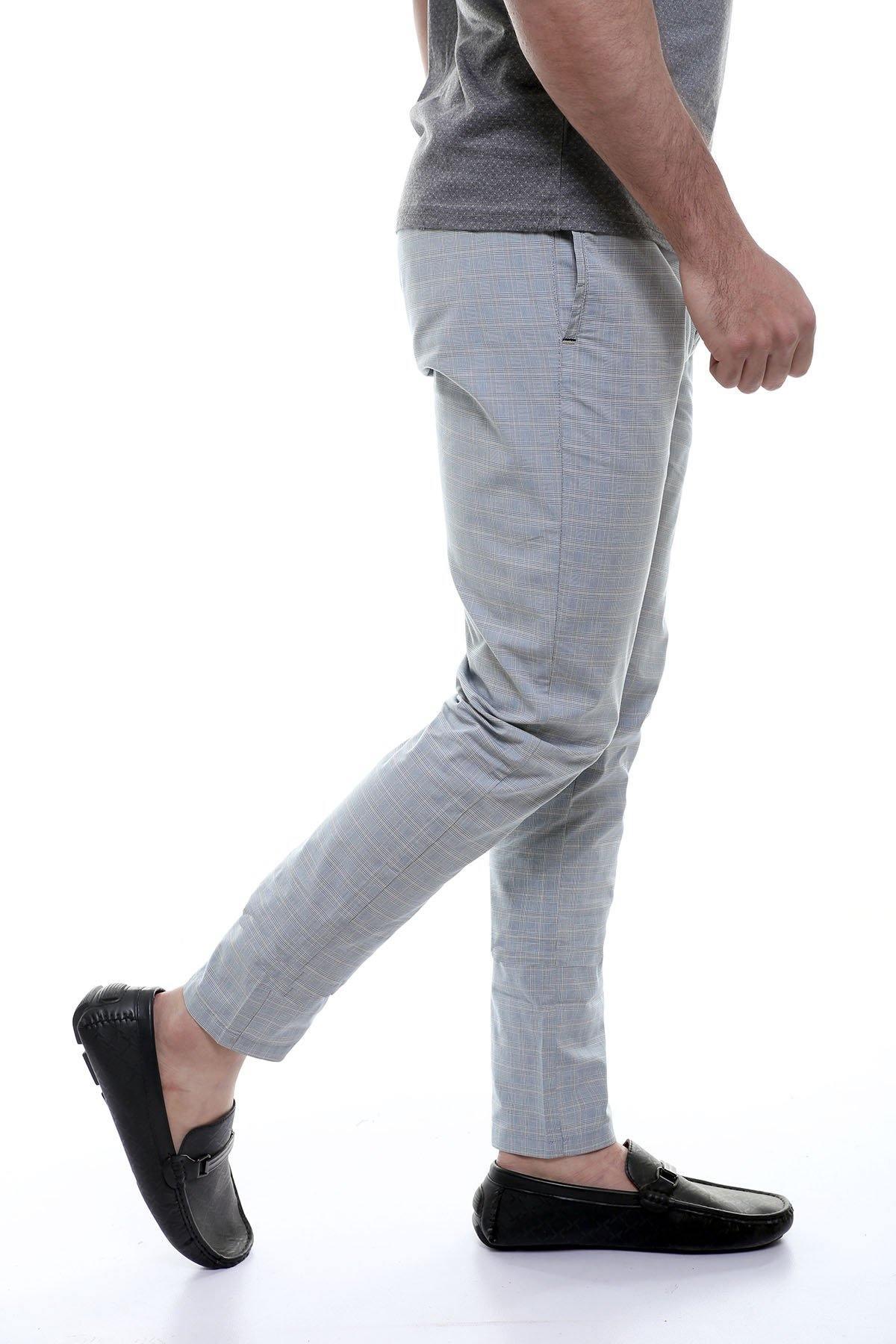CASUAL PANT 5 POCKET ITALIAN FIT SKY WHITE - Image 3