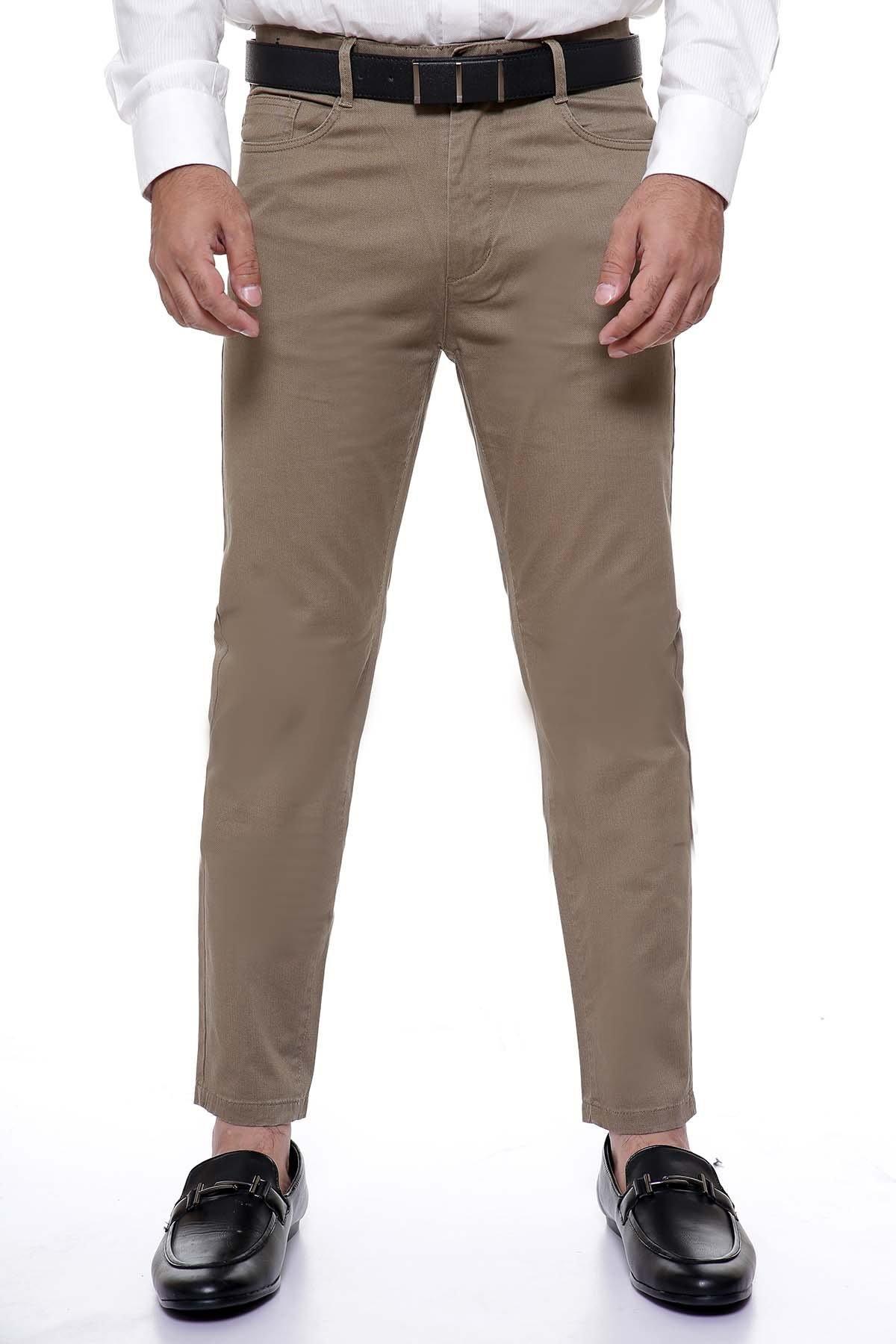 C PANT 5 POCKET SLIM FIT LIGHT BROWN
