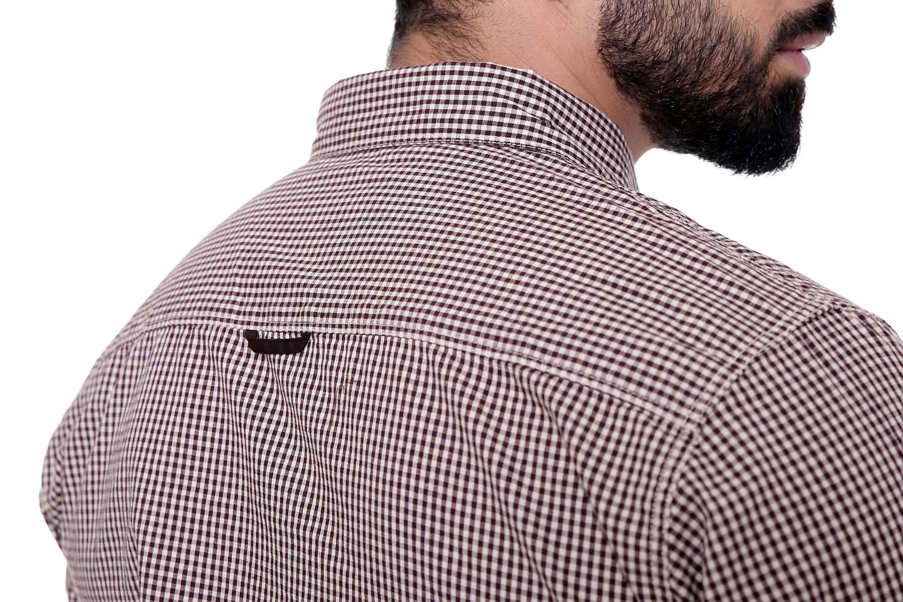 CASUAL SHIRT FULL SLEEVE BROWN KHAKI - Image 4