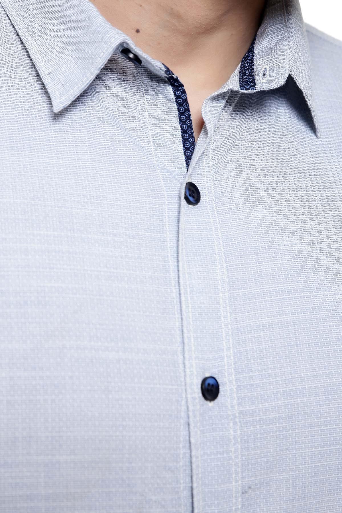 CASUAL SHIRT FULL SLEEVE SKY WHITE - Image 3