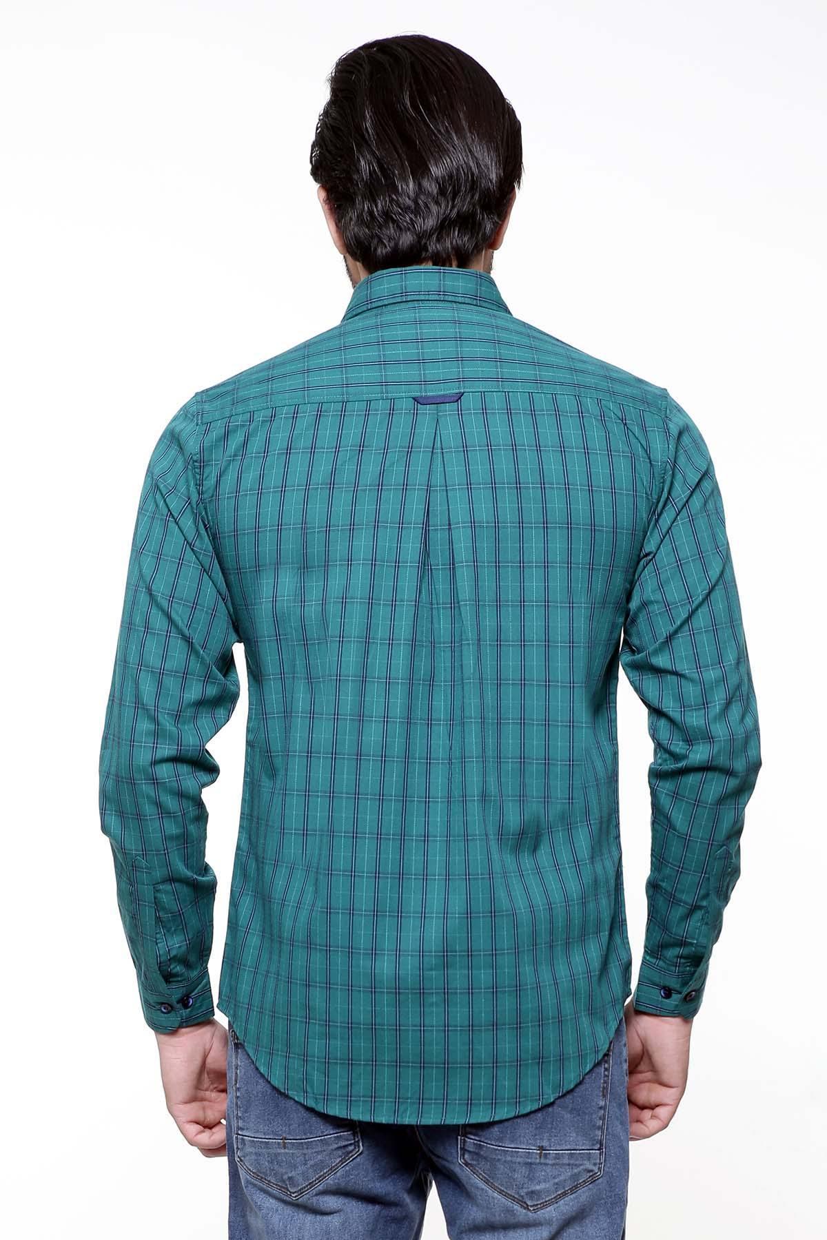 Casual Shirt Full Sleeve GREEN CHECK SLIM FIT - Image 2