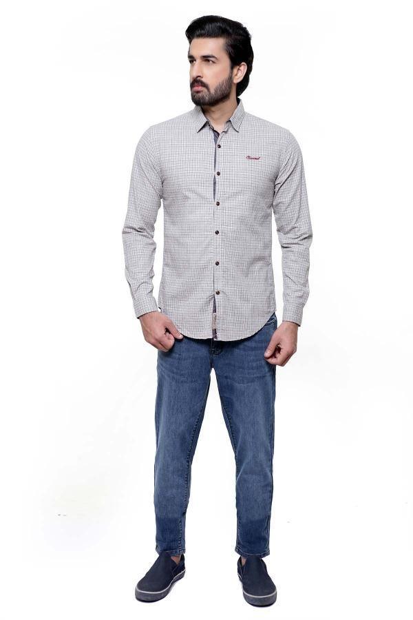 Casual Shirt Full Sleeve GREY CHECK SLIM FIT