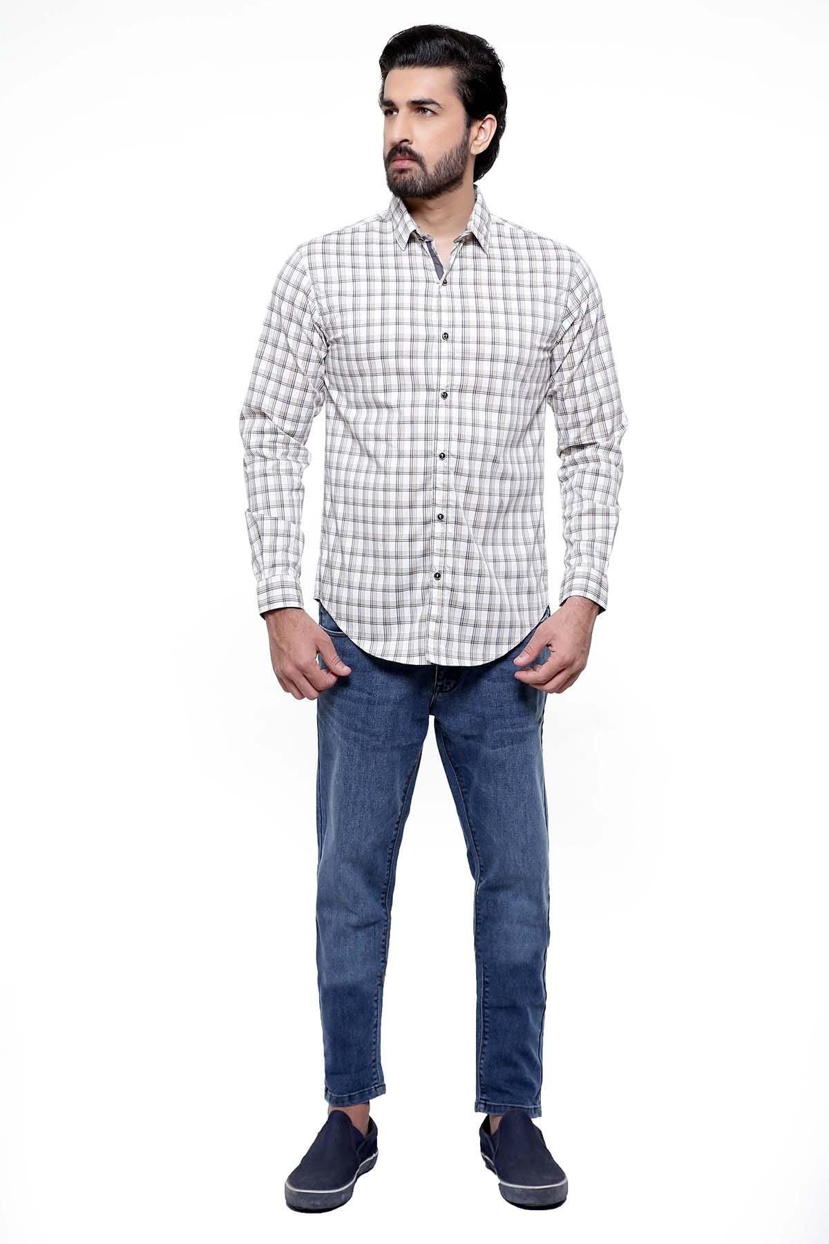 Casual Shirt Full Sleeve OFF WHITE SLIM FIT
