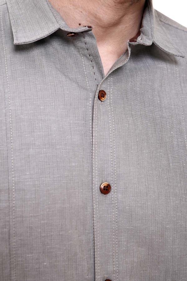 CASUAL SHIRT FULL SLEEVE GREEN SLIM FIT - Image 3