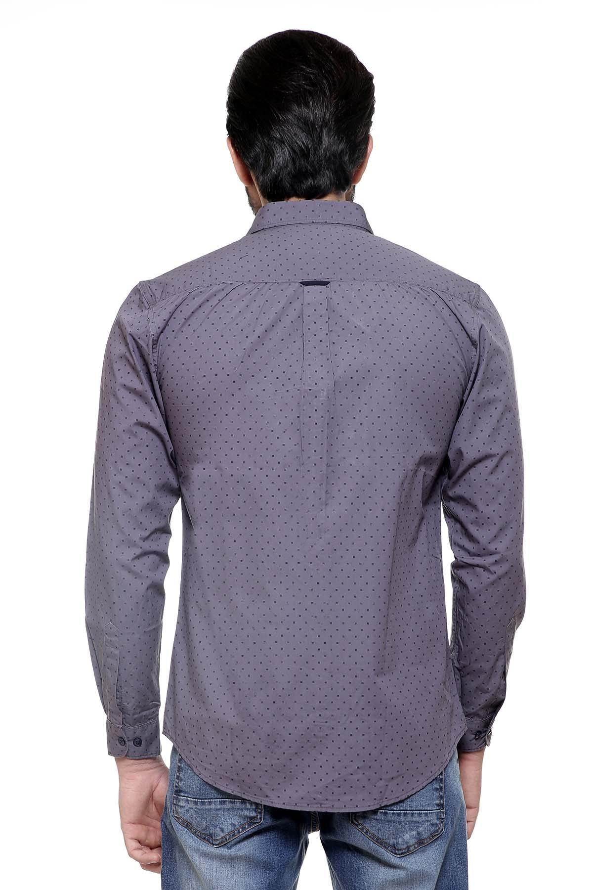 CASUAL SHIRT FULL SLEEVE GREY - Image 2