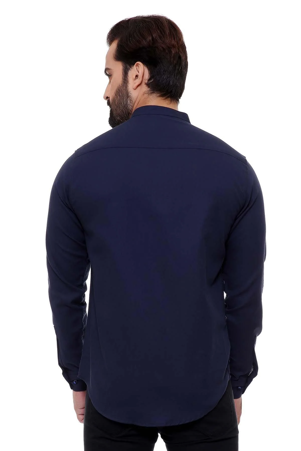CASUAL SHIRT FULL SLEEVE NAVY  SLIM FIT - Image 2