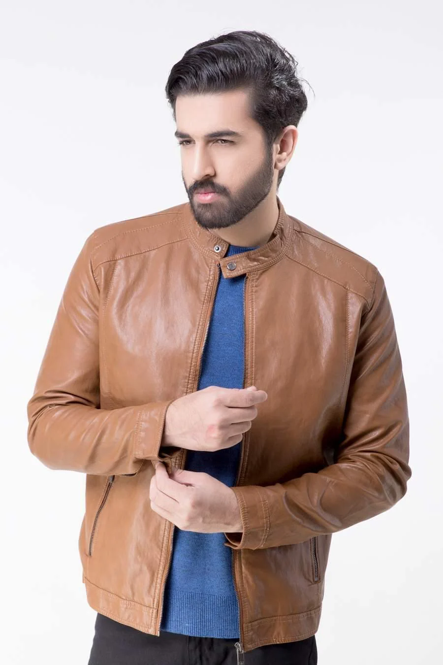 JACKET FULL SLEEVE COFFEE