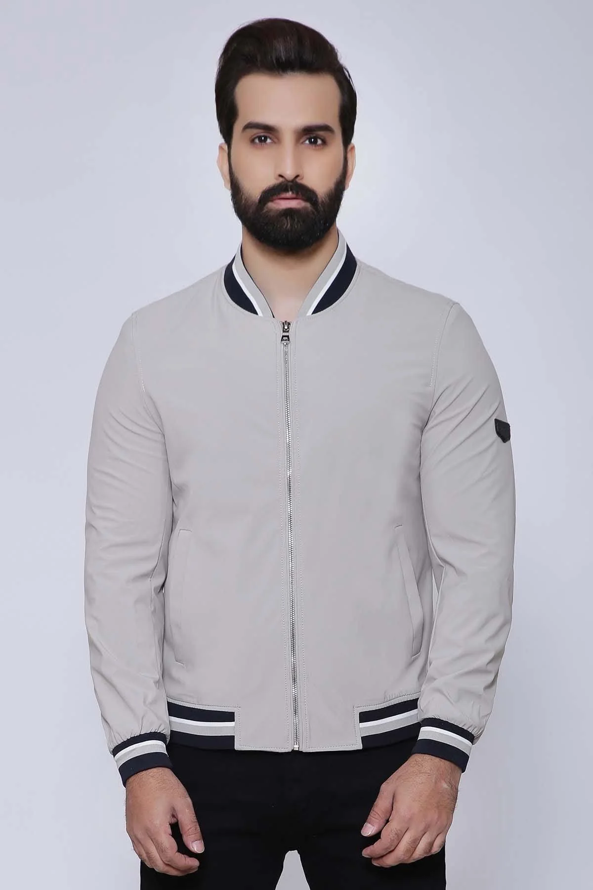 JACKET FULL SLEEVE LIGHT BEIGE