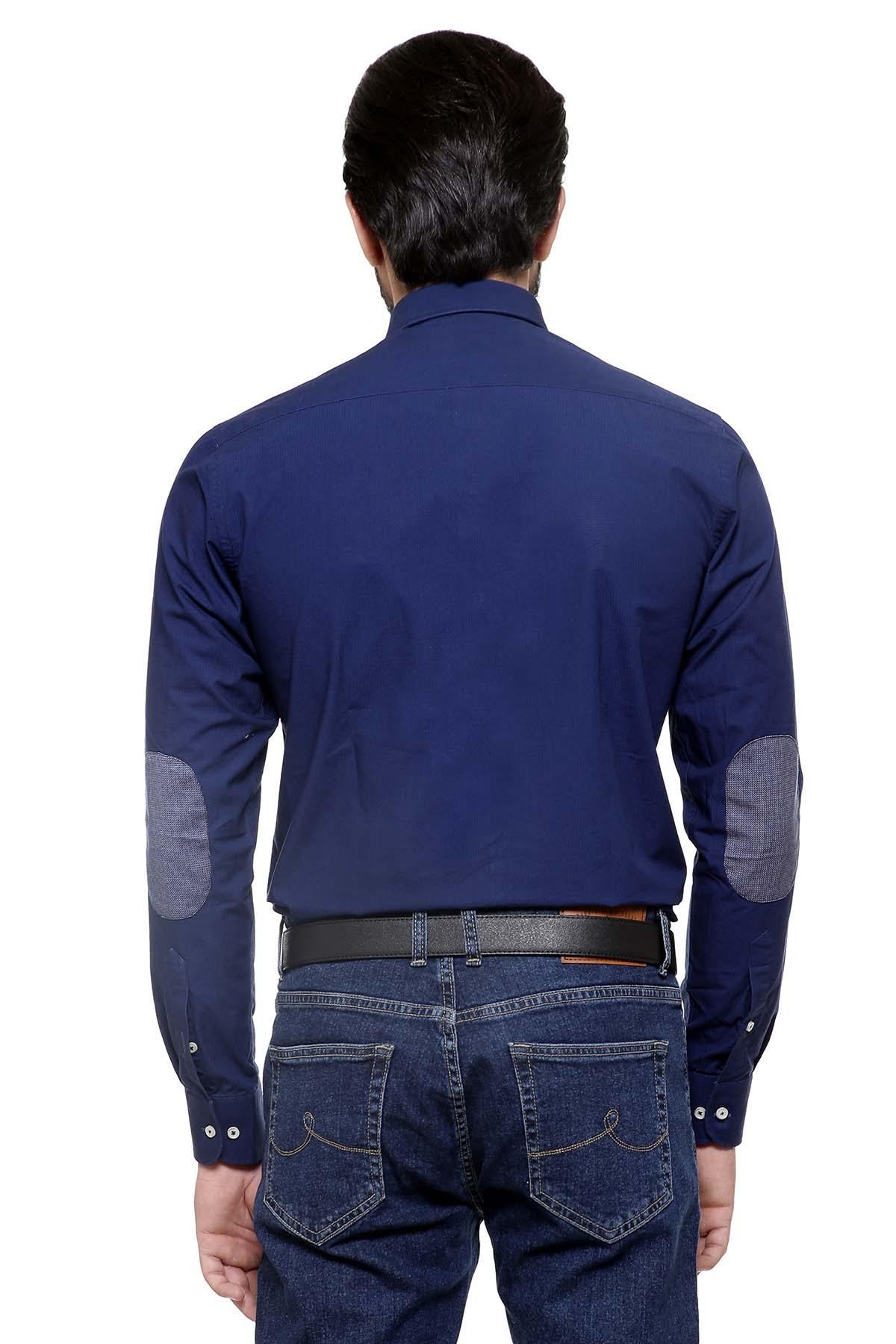 SMART SHIRT BUTTON DOWN FULL SLEEVE NAVY - Image 2
