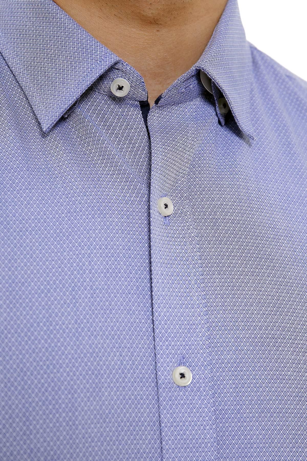 SMART SHIRTS BUTTON DOWN FULL SLEEVE SKY BLUE - Image 3
