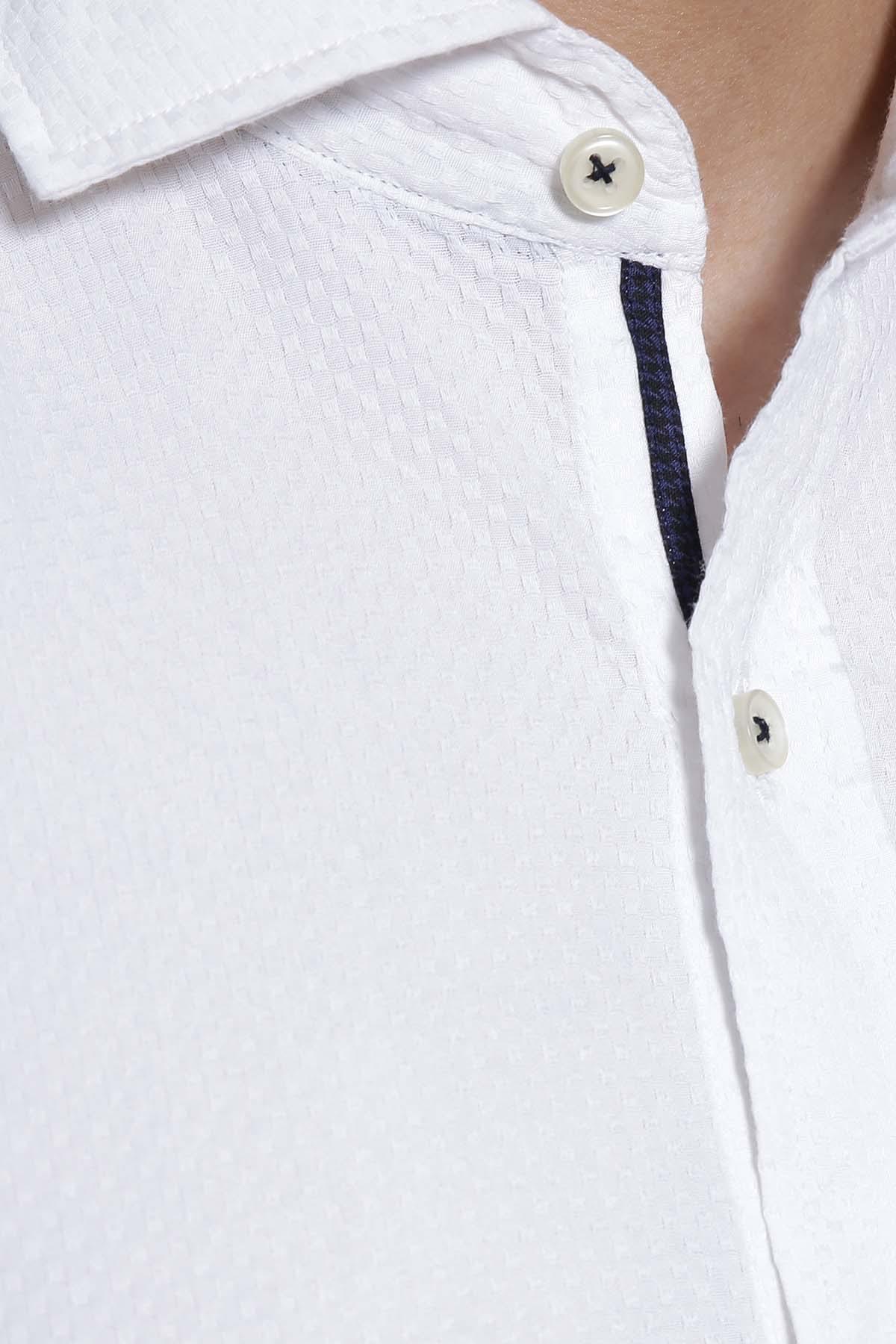 SMART SHIRT FULL SLEEVE  WHITE - Image 3