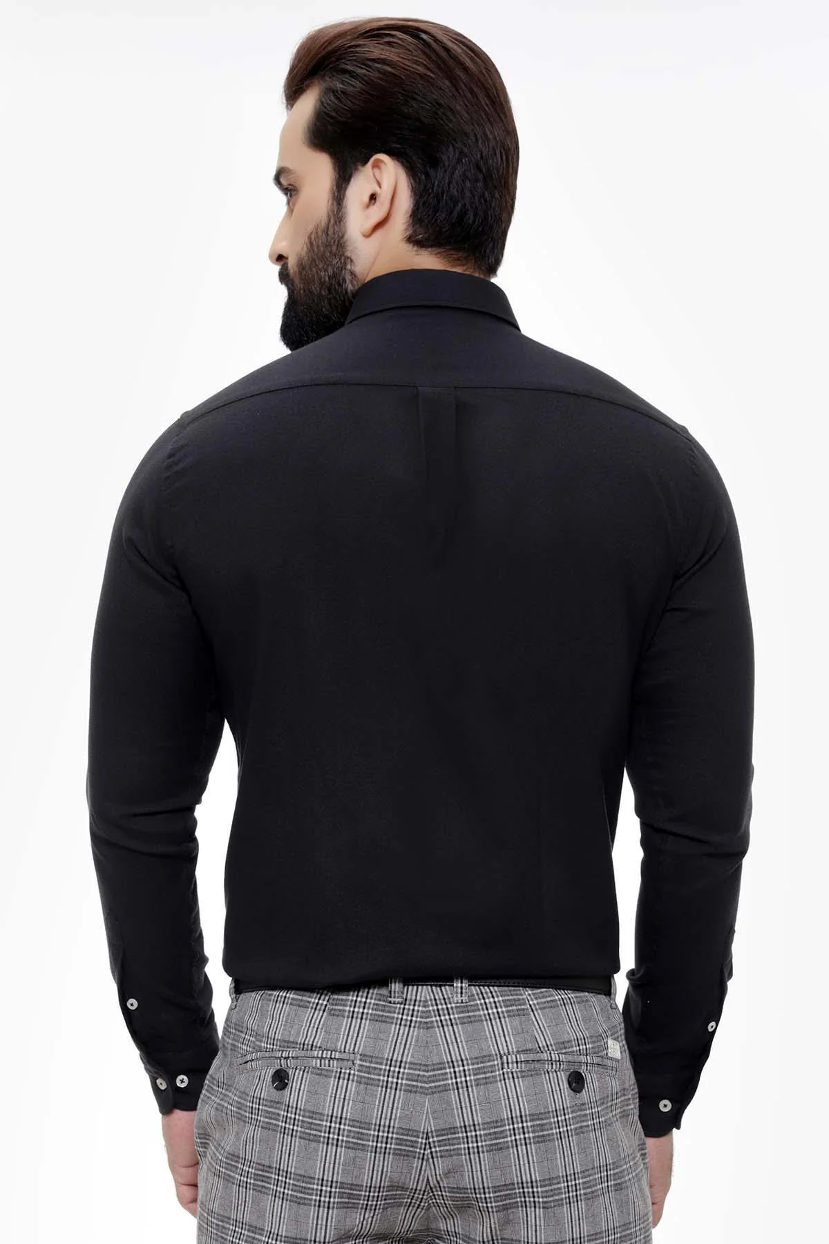 SMART SHIRT FULL SLEEVE BUTTON DOWN BLACK - Image 2