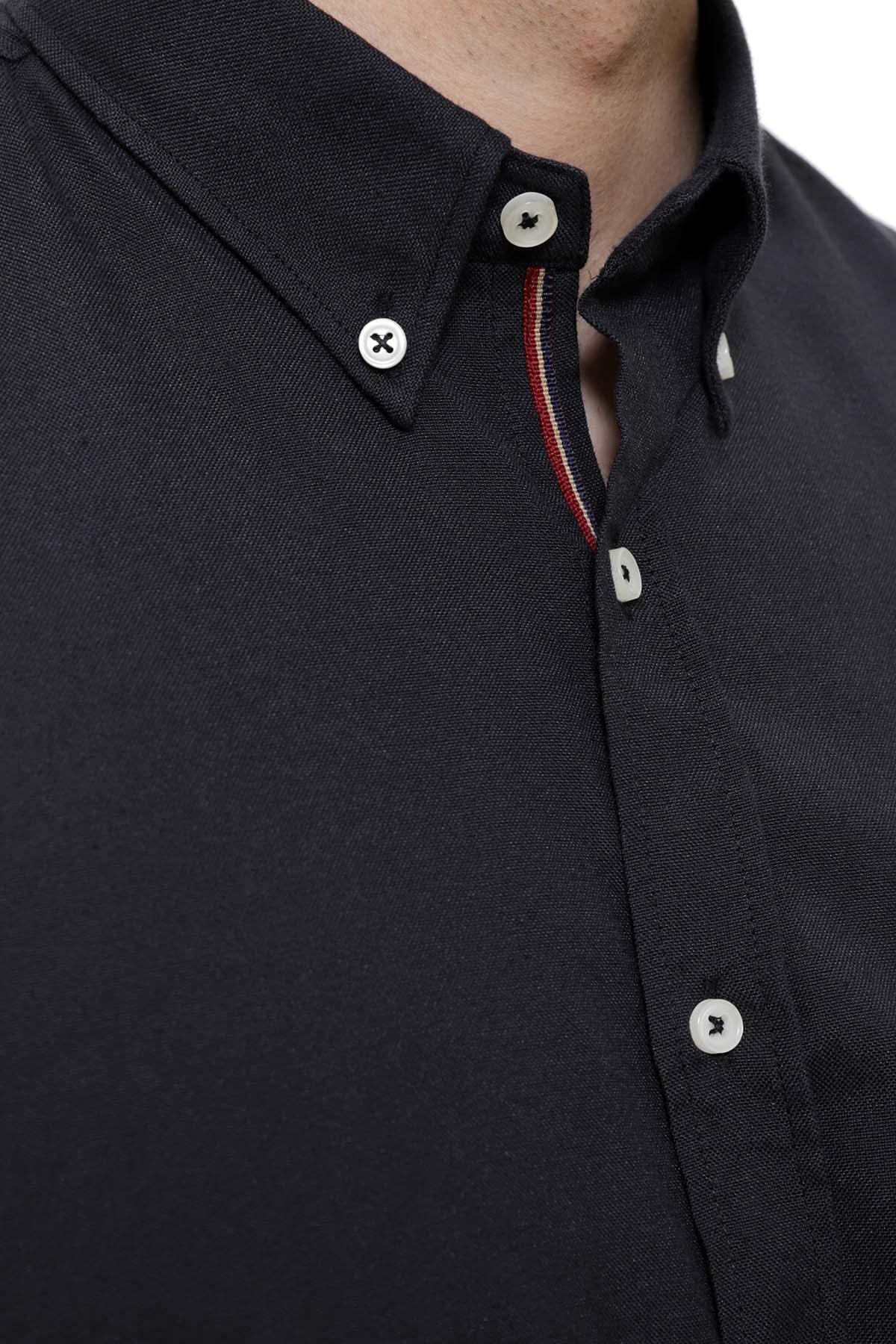 SMART SHIRT FULL SLEEVE BUTTON DOWN BLACK - Image 3