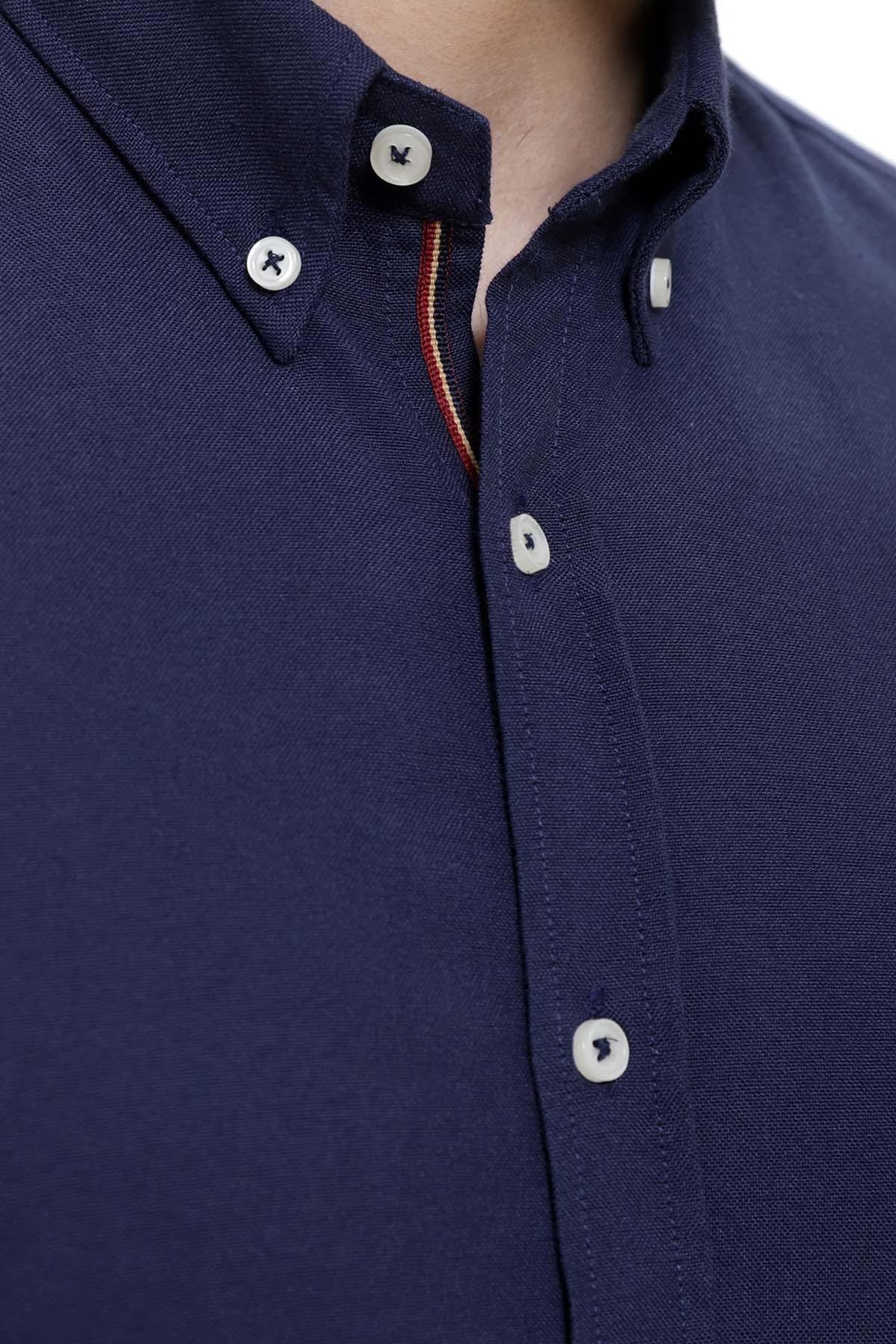 SMART SHIRT FULL SLEEVE BUTTON DOWN NAVY - Image 3