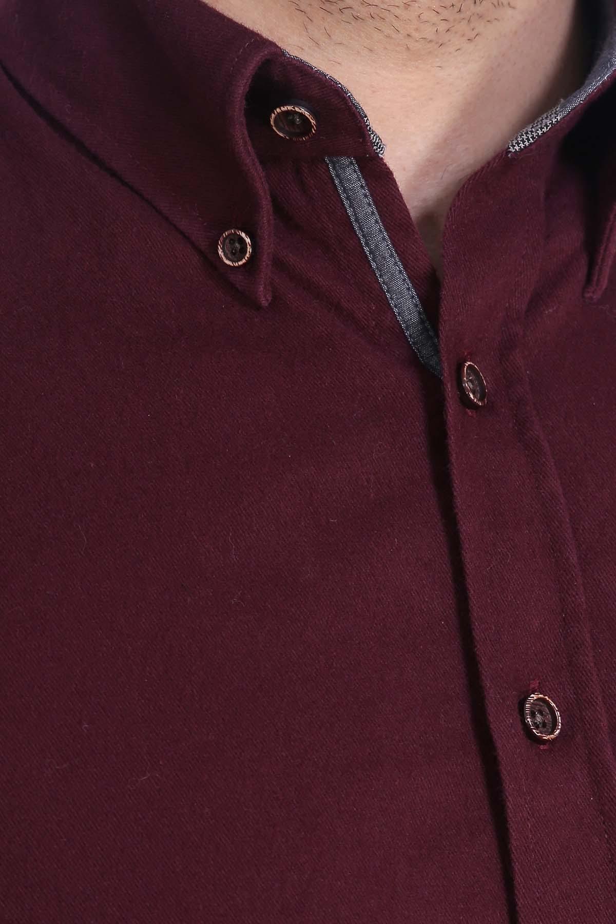 SMART SHIRT FULL SLEEVE MAROON - Image 3
