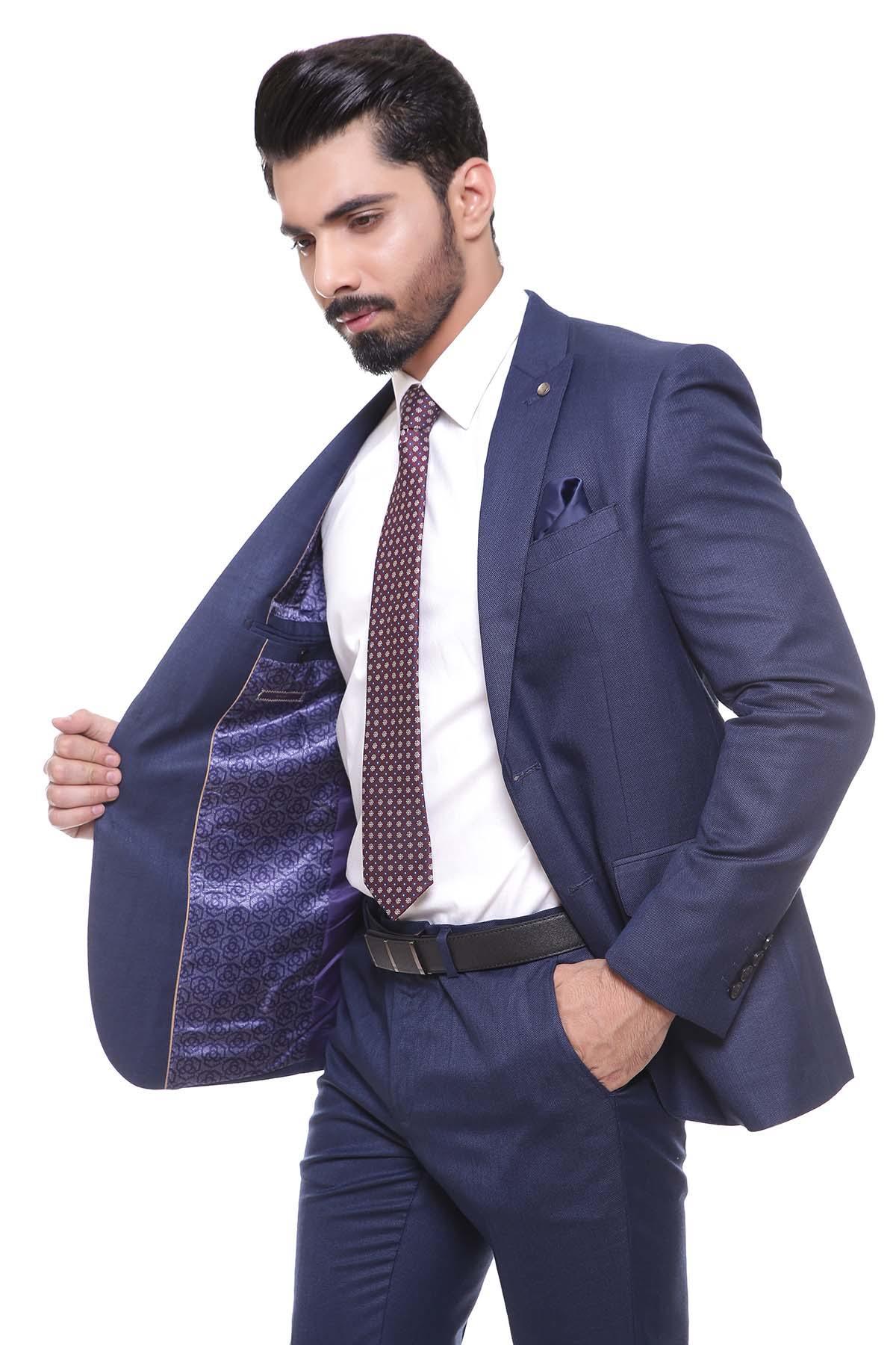 2 PIECE SUIT BLUE - Image 4