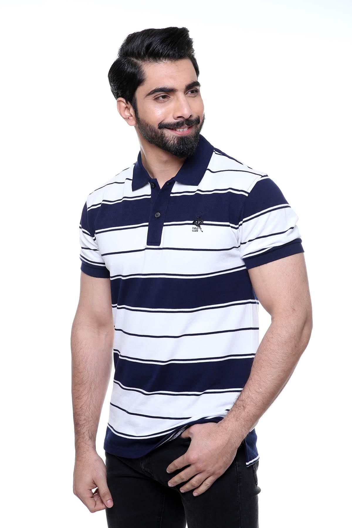 T SHIRT POLO WHITE NAVY - Image 3