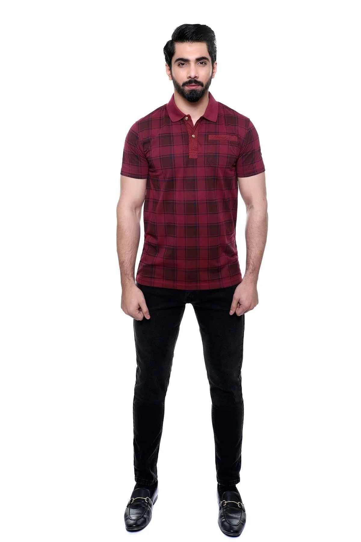 T SHIRT POLO MAROON