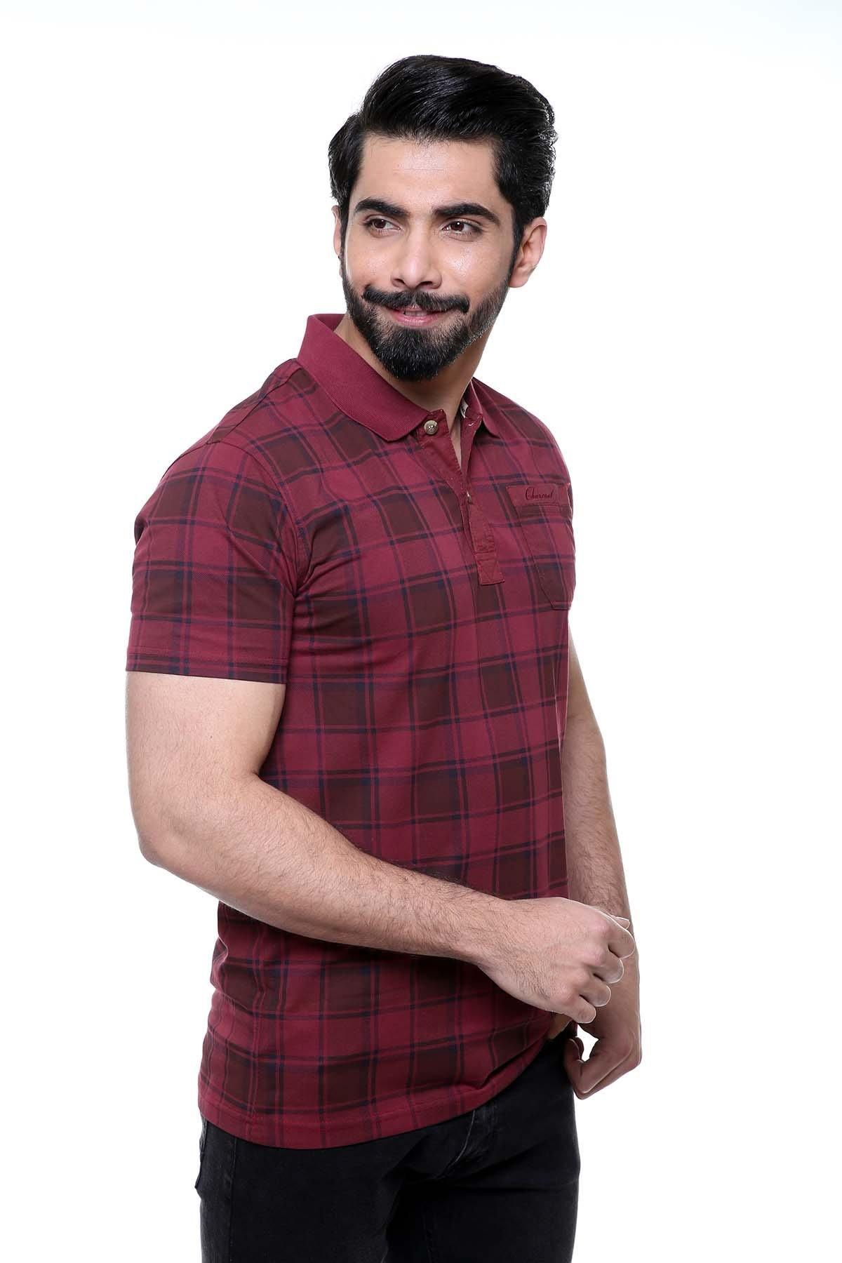 T SHIRT POLO MAROON - Image 2