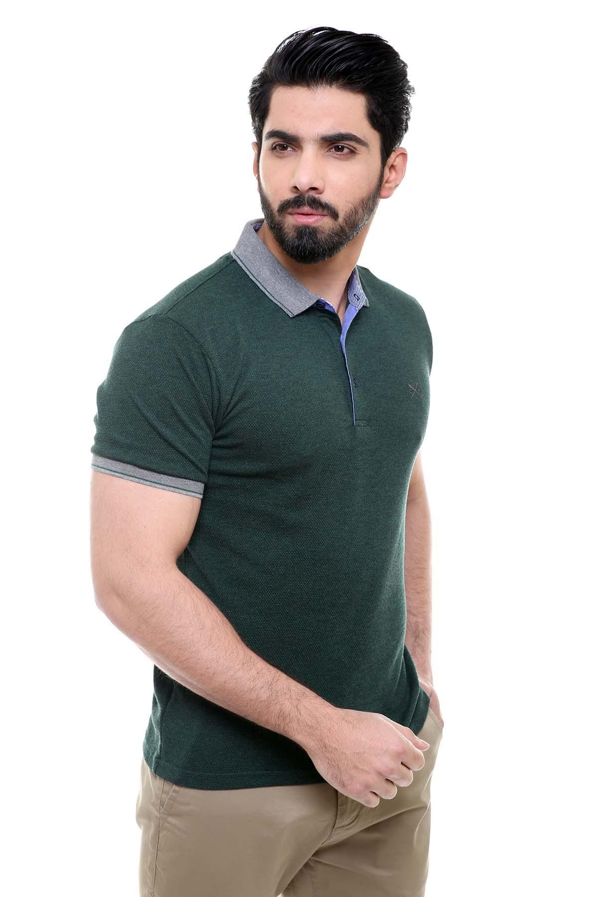 T SHIRT POLO BOTTLE GREEN - Image 2