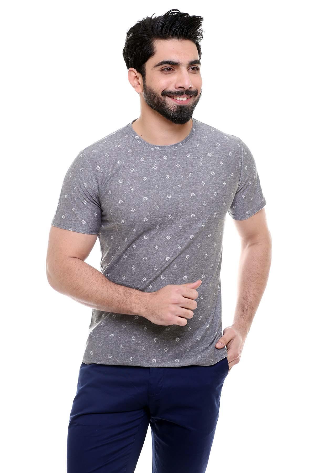 T SHIRT ROUND NECK GREY - Image 2