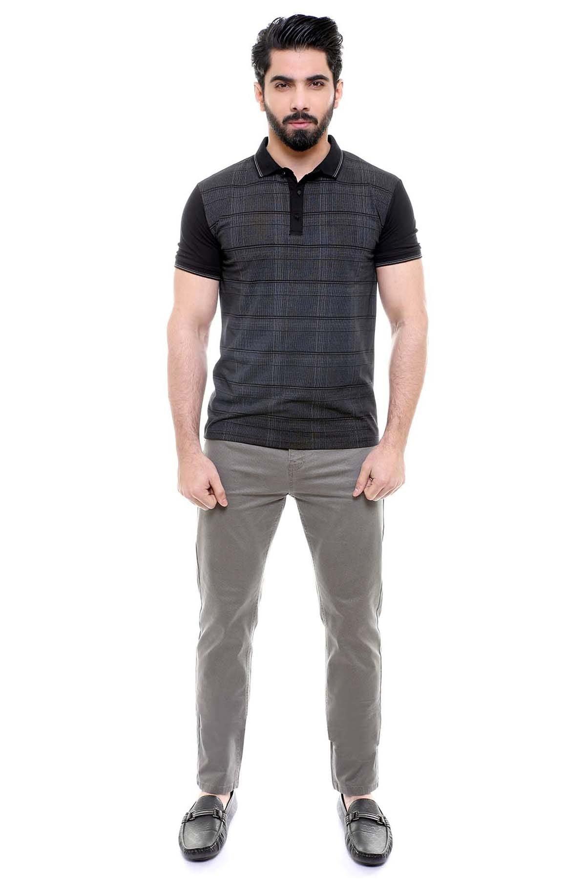 T SHIRT POLO BLACK