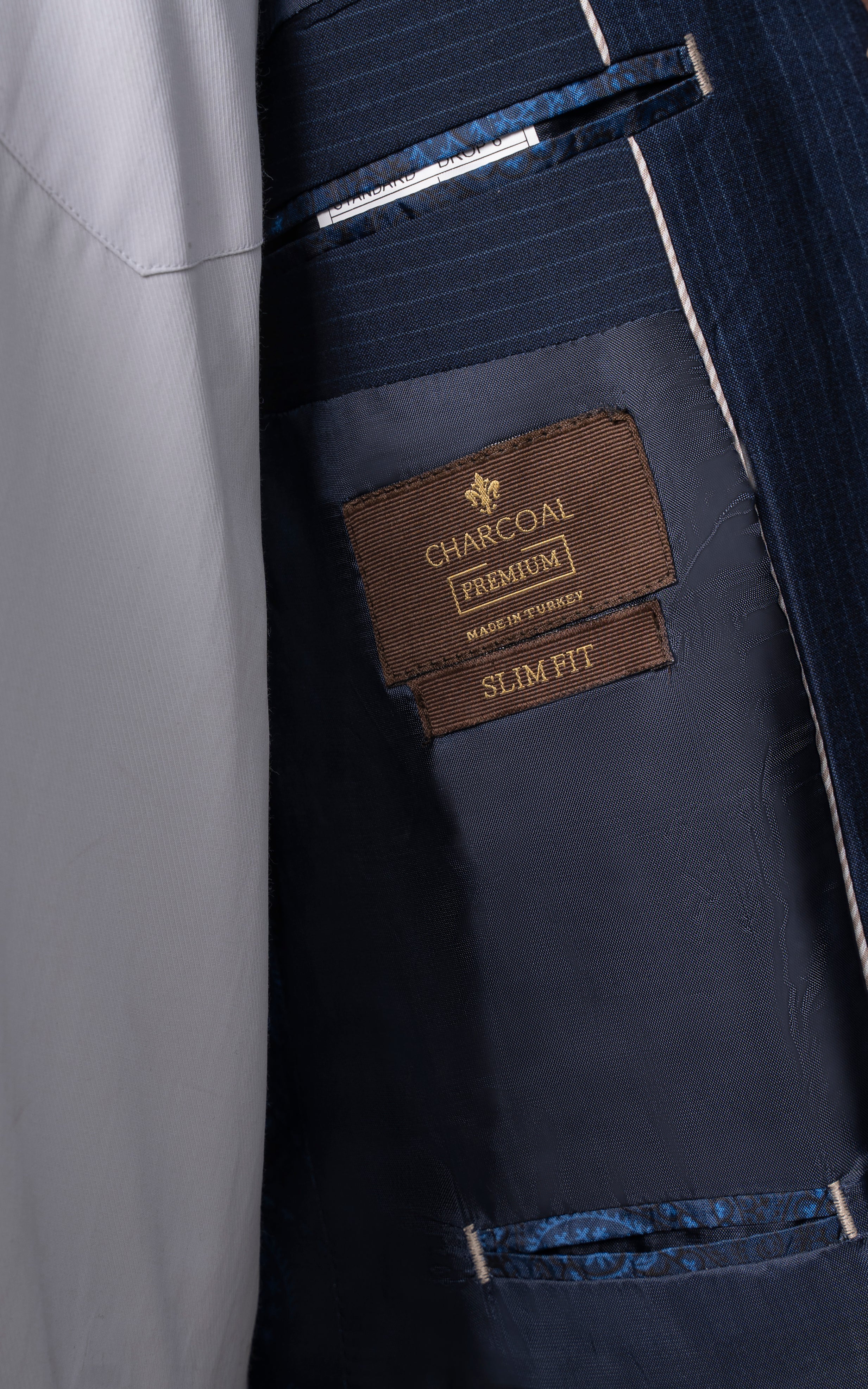 2 PIECE PREMIUM SUIT NAVY STRIPER - Image 4