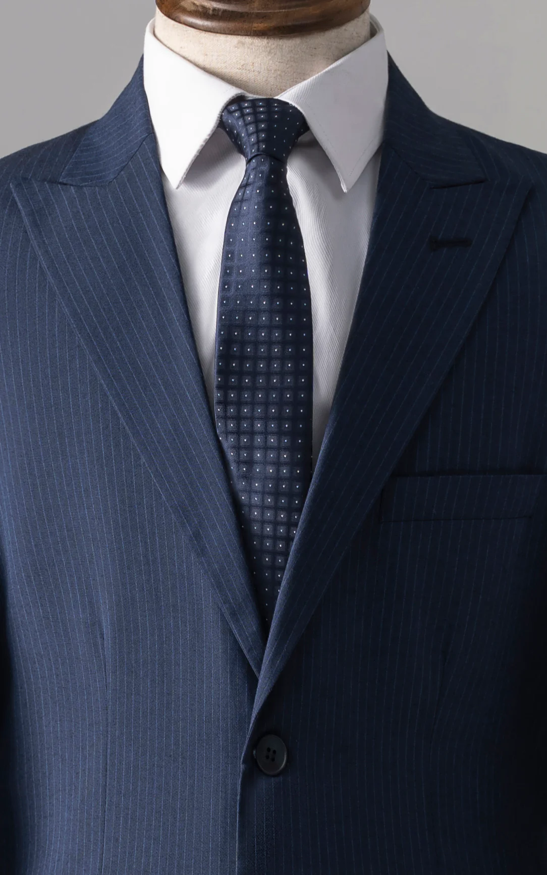 2 PIECE PREMIUM SUIT NAVY STRIPER - Image 5