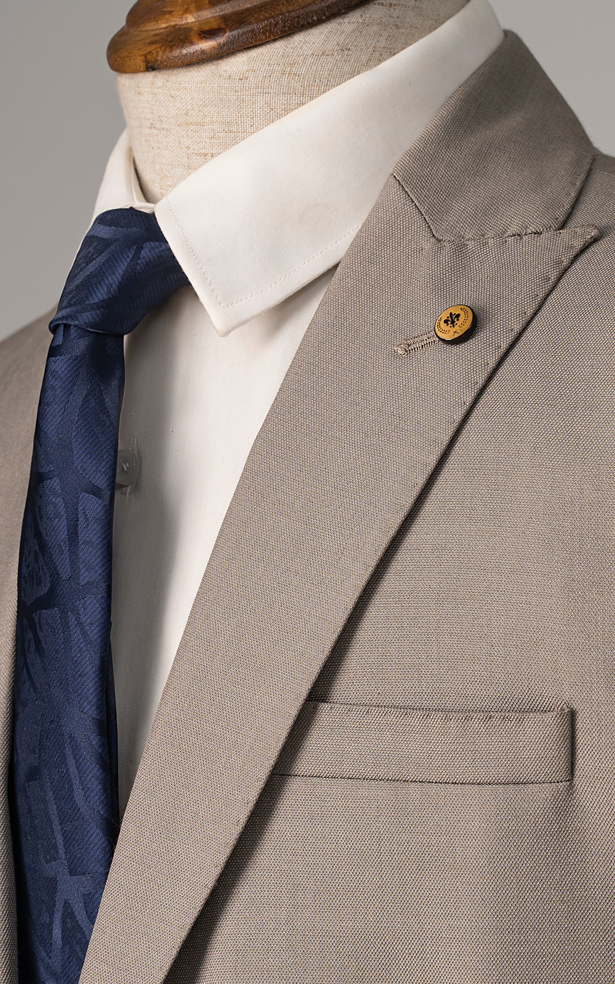 2 PIECE SUIT BEIGE - Image 2