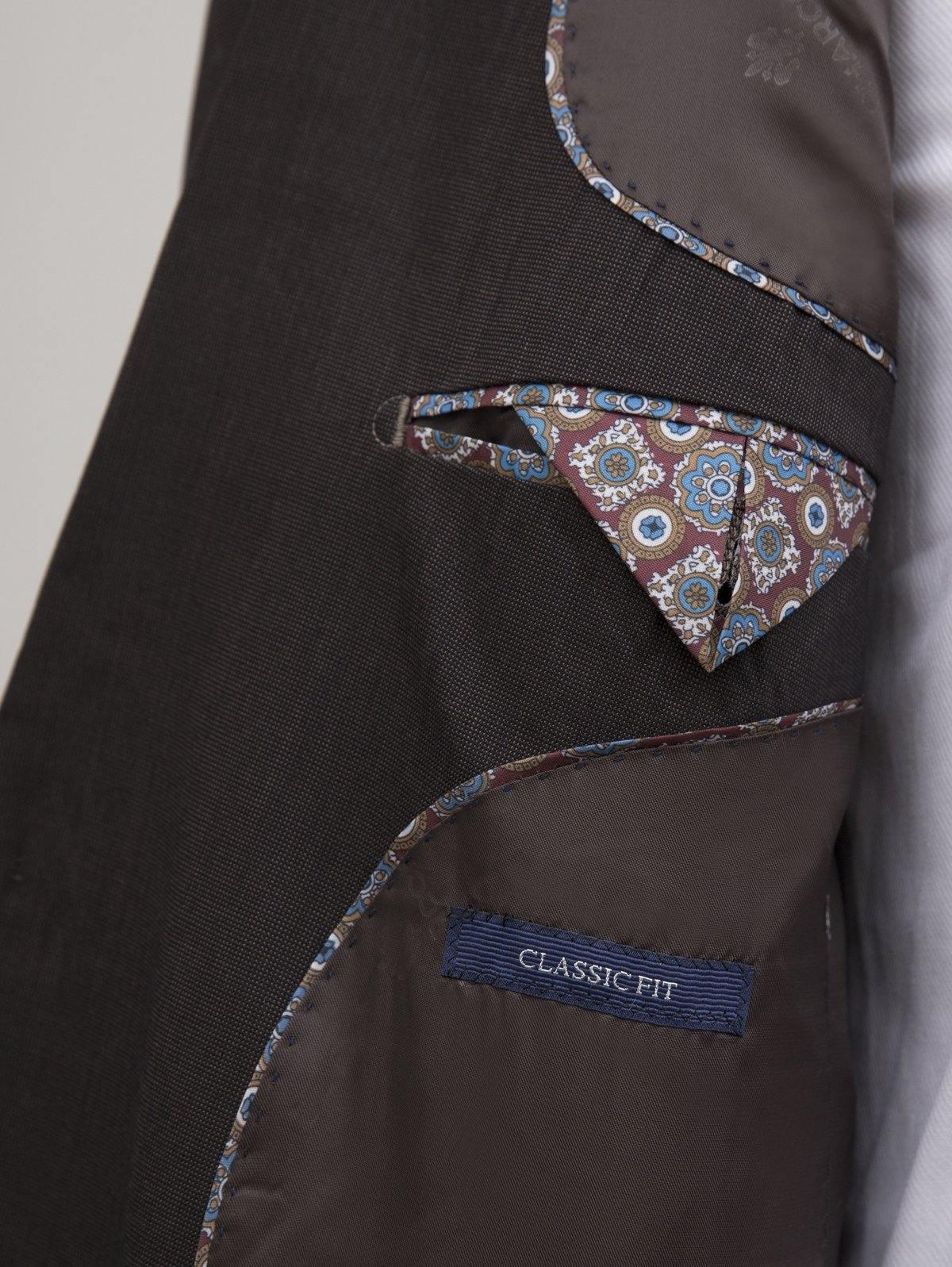 2 PIECE SUIT BLACK BROWN - Image 5