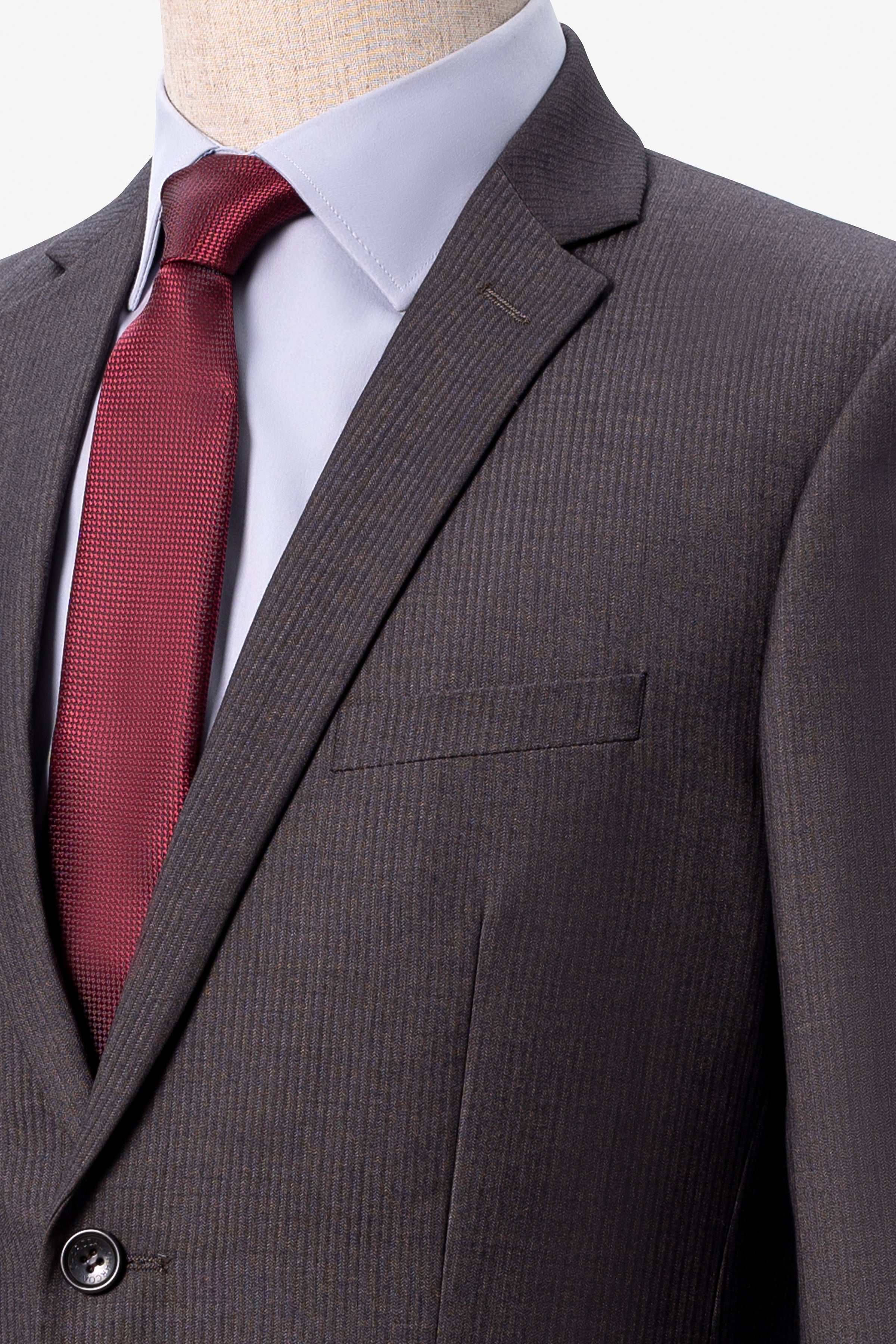 TWO PIECE SUIT BROWN - Image 3