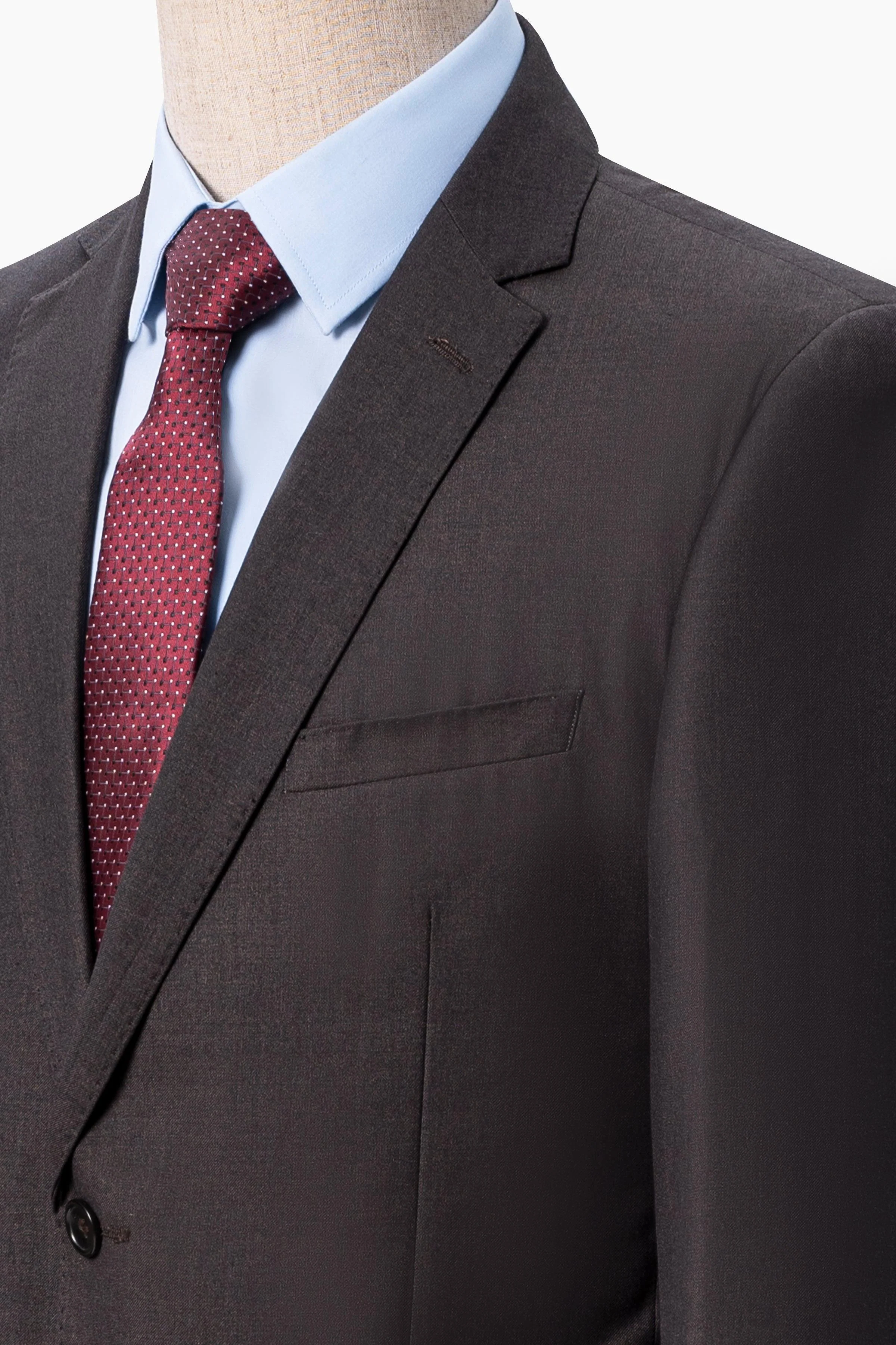 TWO PIECE SUIT BROWN - Image 2