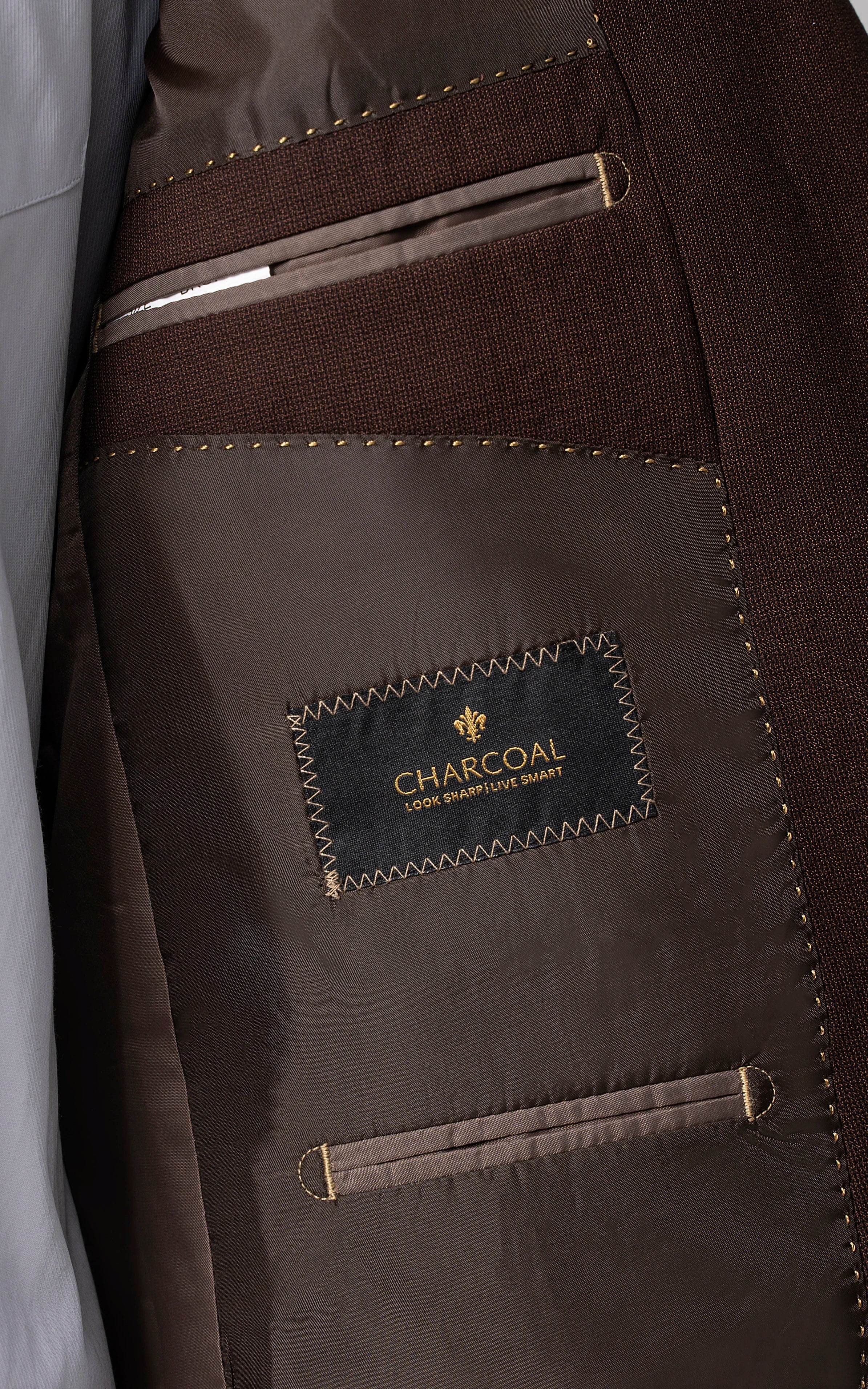 2 PIECE SUIT DARK BROWN - Image 15