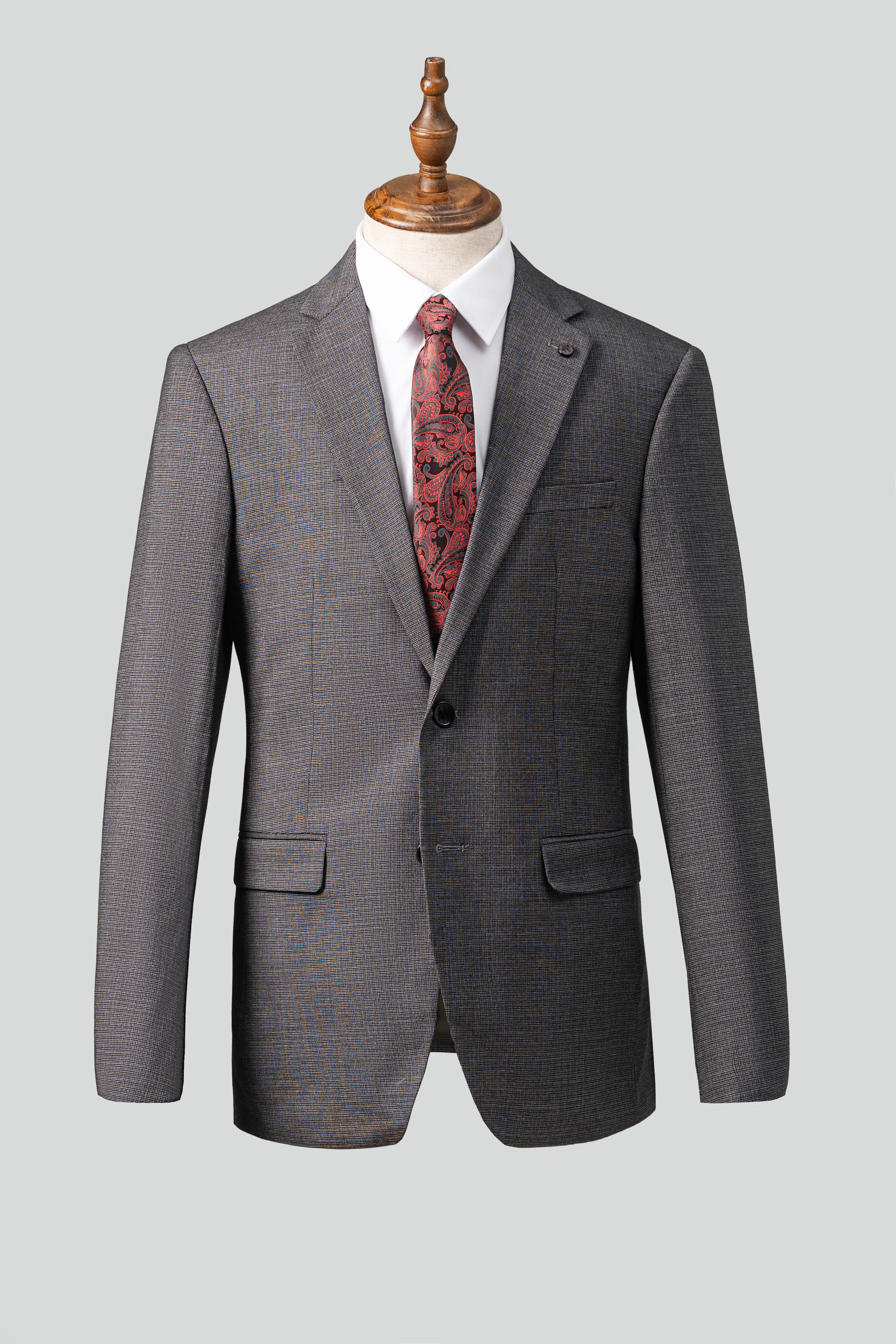 2 PIECE SUIT SLIM FIT DARK GREY - Image 2