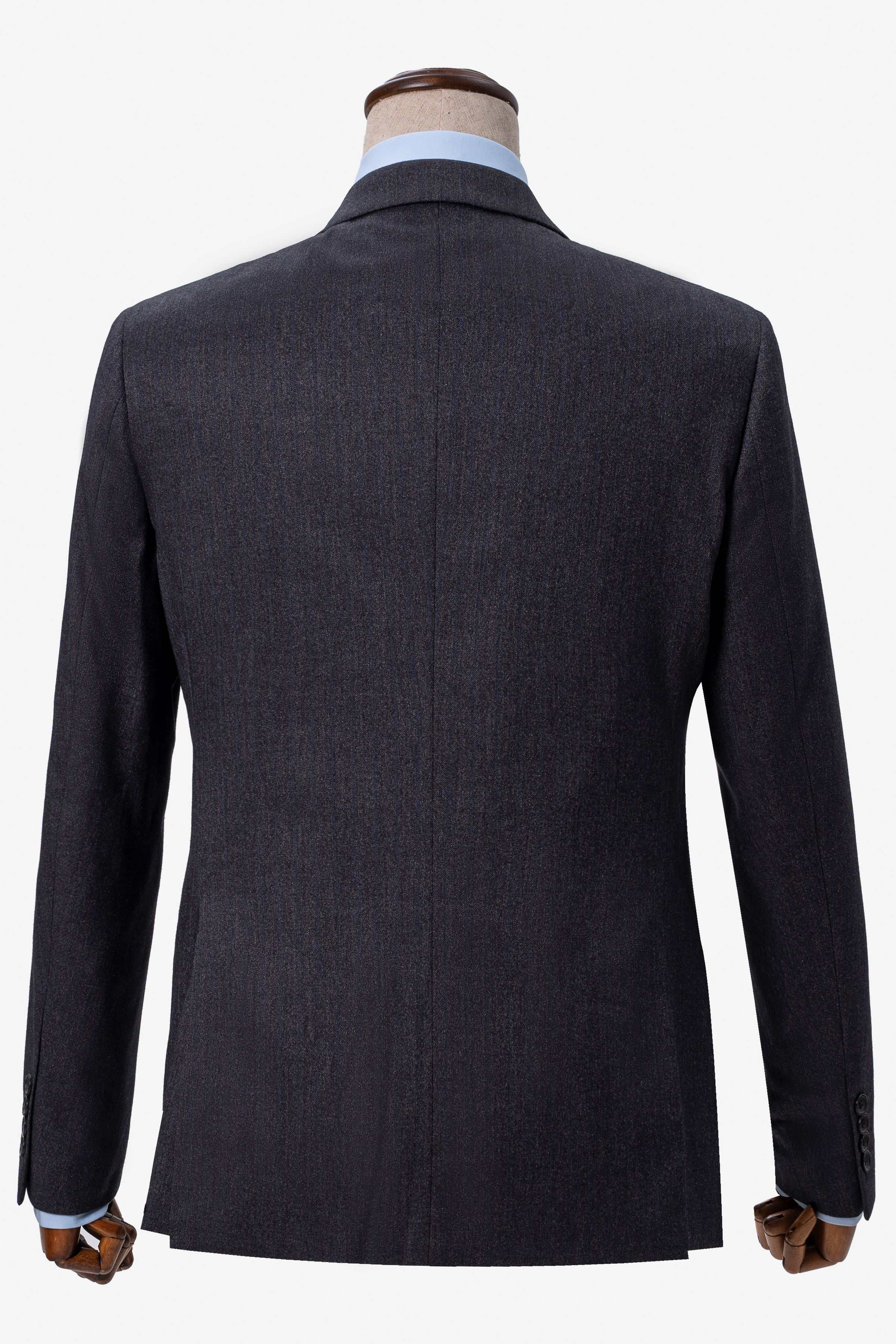 TWO PIECE DOUBLE BREASTED SUIT CHARCOAL - Image 3