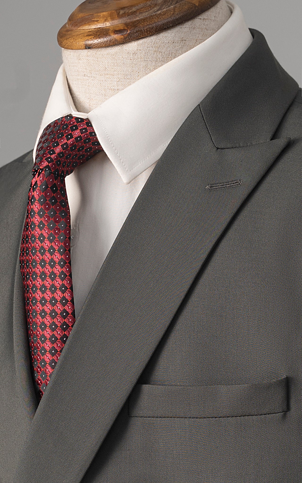2 PIECE SUIT OLIVE - Image 2