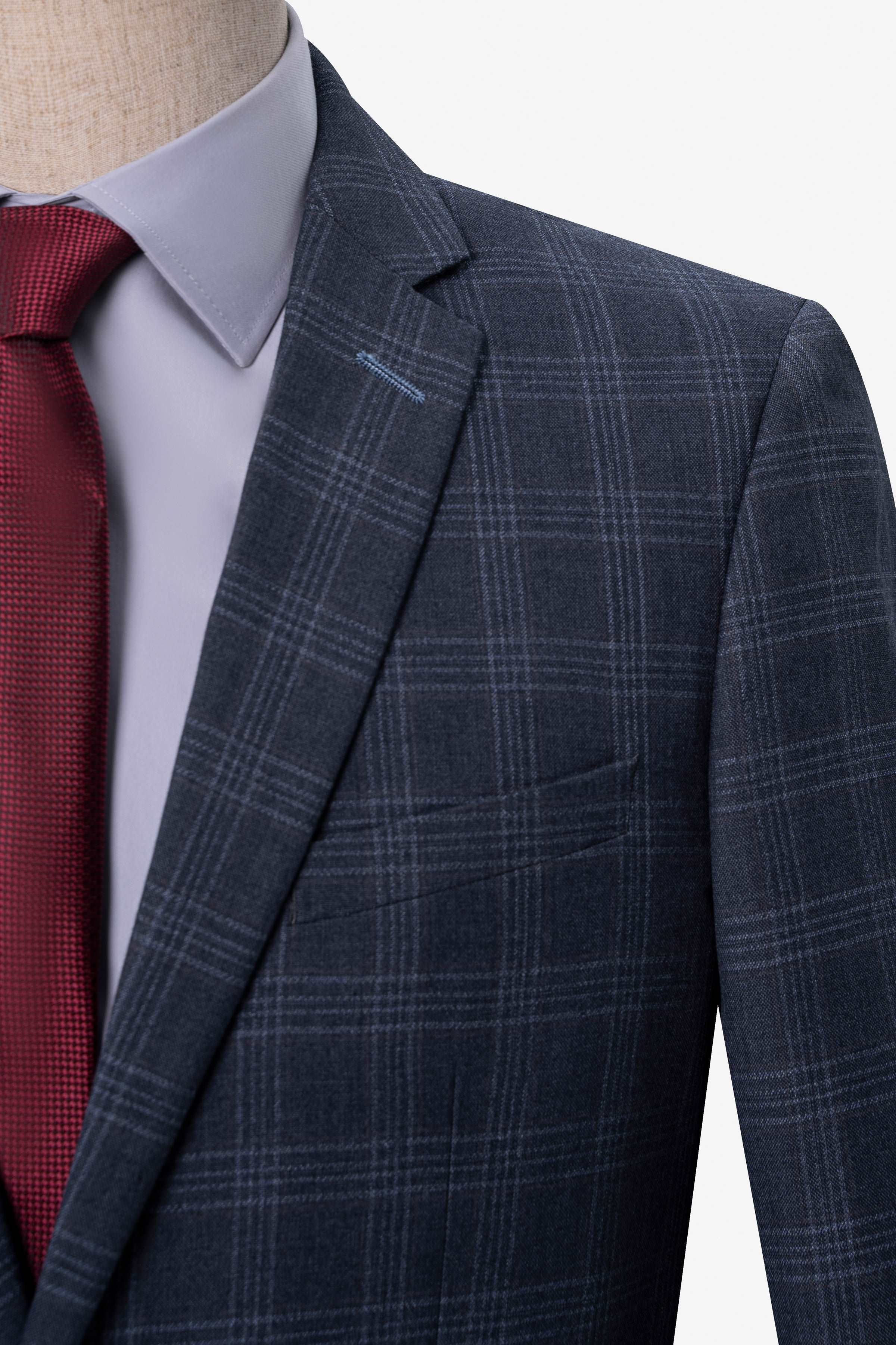 2 PIECE SUIT BLUE GREY - Image 5