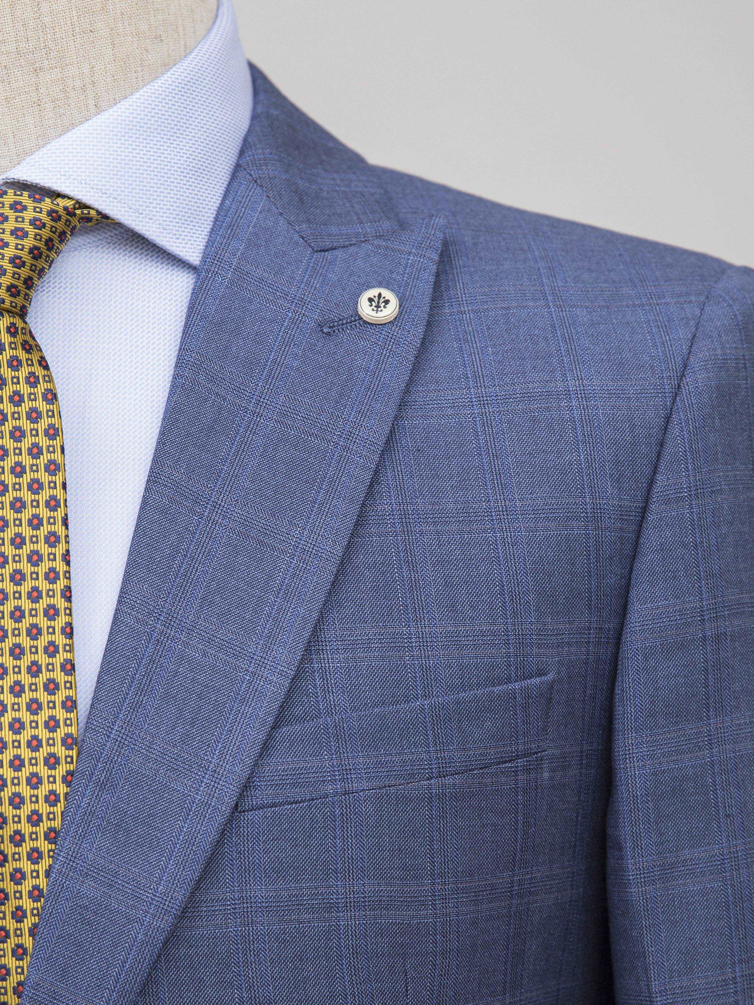 2 PIECE SUIT SLIM FIT BLUE GREY - Image 5