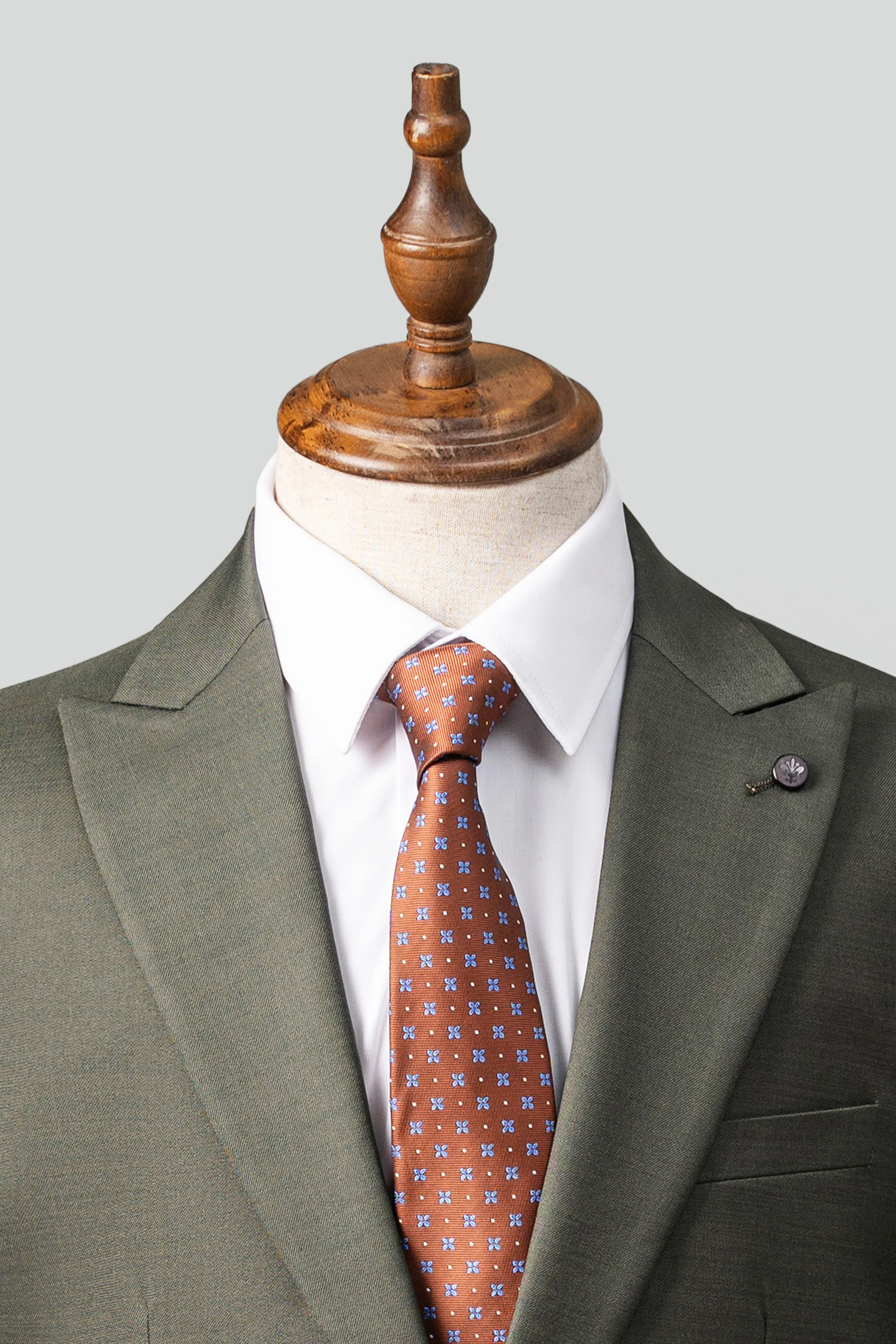 2 PIECE SUIT SLIM FIT DARK OLIVE - Image 3
